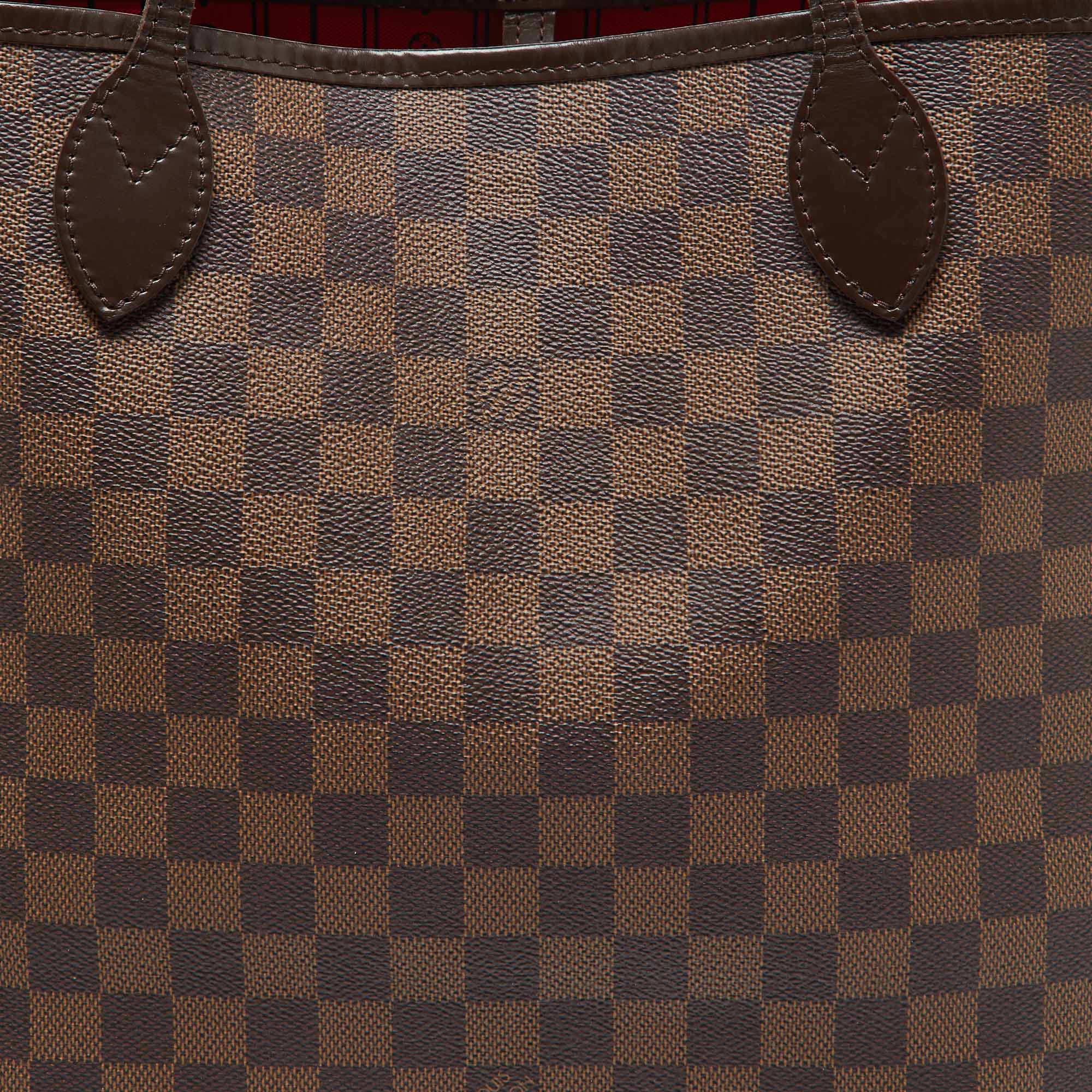 Louis Vuitton Damier Ebene Canvas Neverfull MM Bag