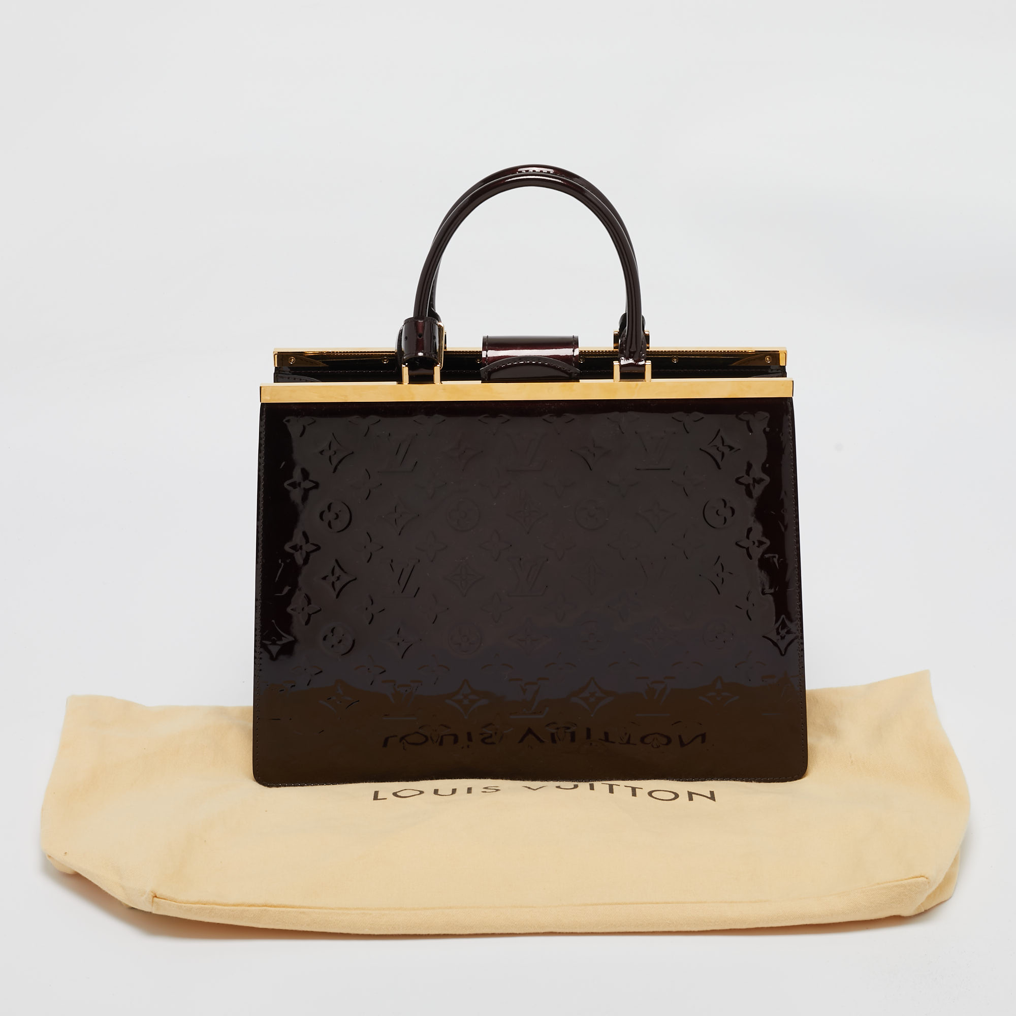 Louis Vuitton Amarante Monogram Vernis Deesse GM Bag