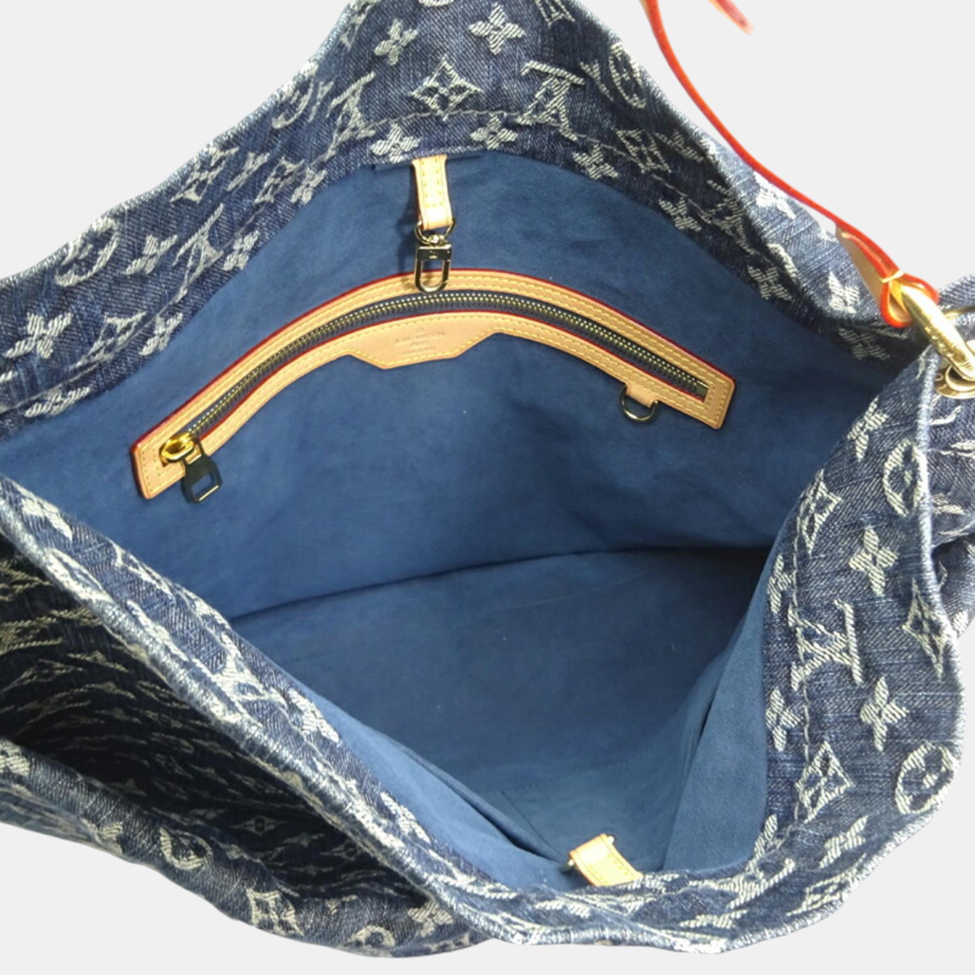 Louis Vuitton Monogram Denim Blue Daily GM Shoulder Bag