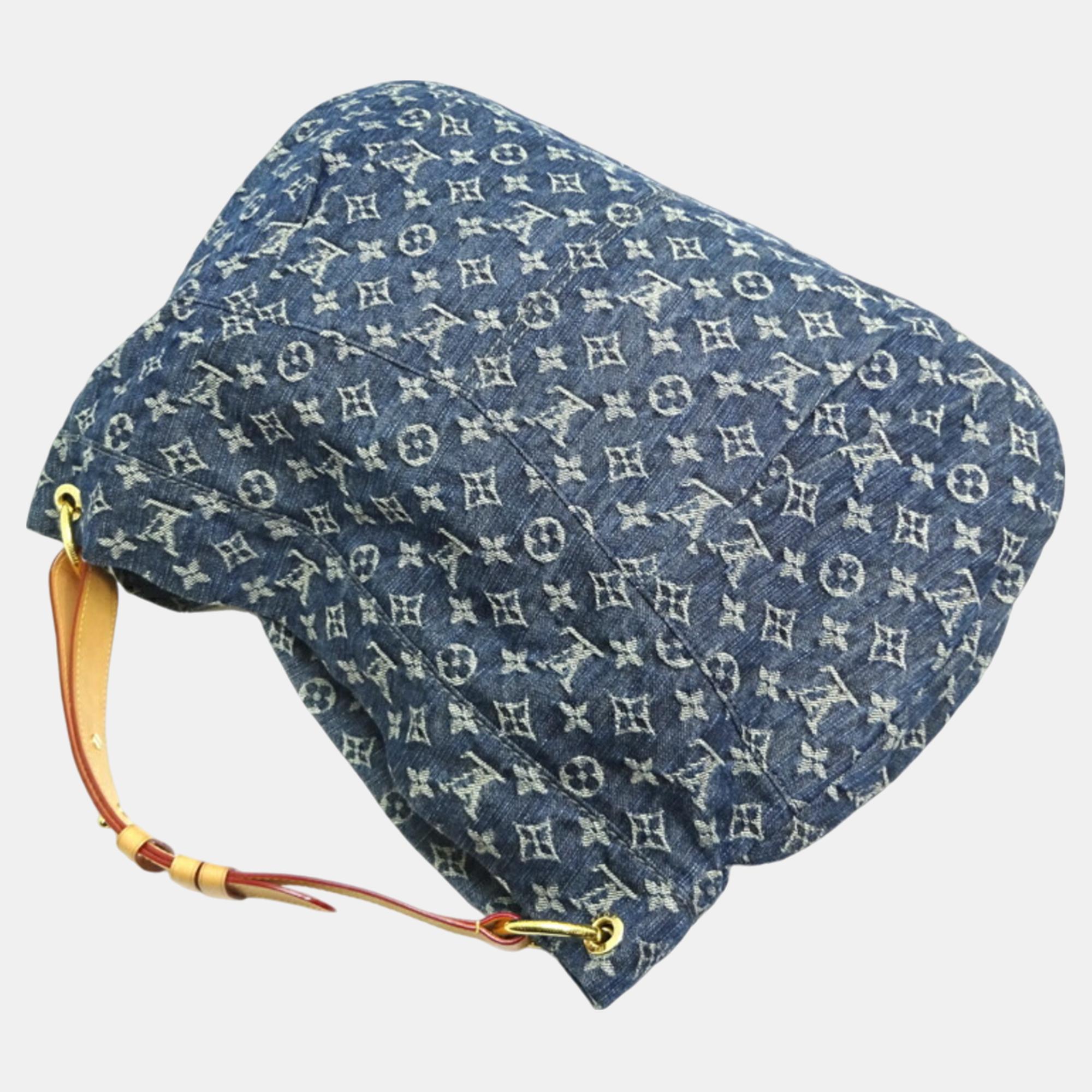 Louis Vuitton Monogram Denim Blue Daily GM Shoulder Bag