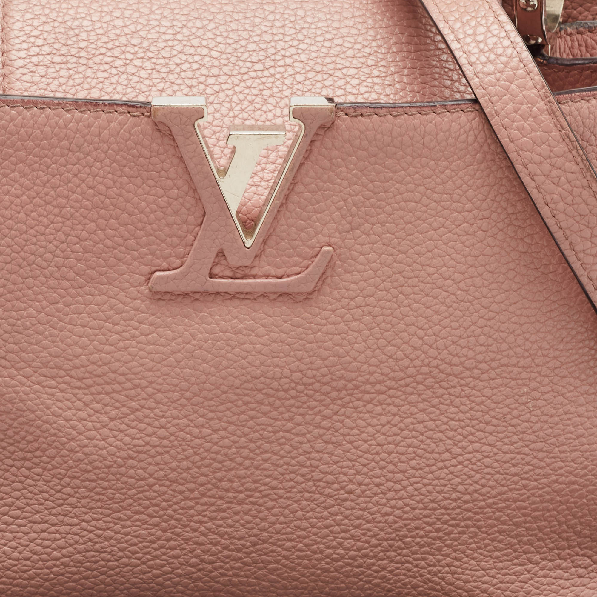 Louis Vuitton Magnolia Taurillon Leather Capucines PM Bag