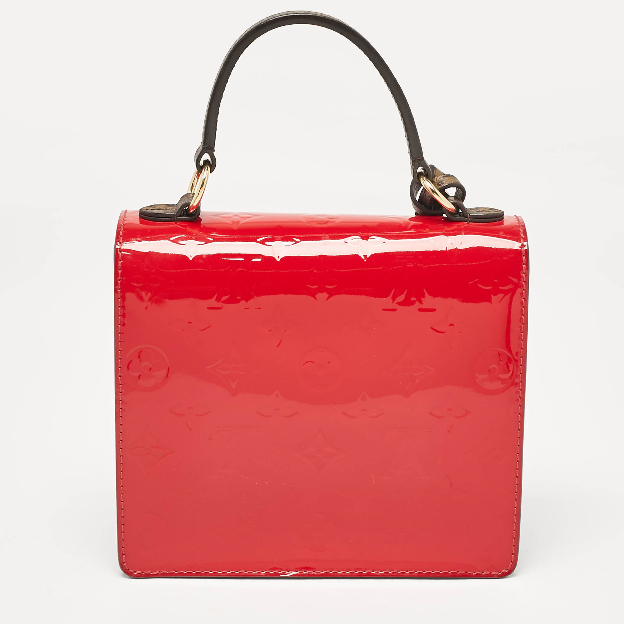 Louis Vuitton Scarlet Monogram Vernis And Epi Leather Spring Street Bag