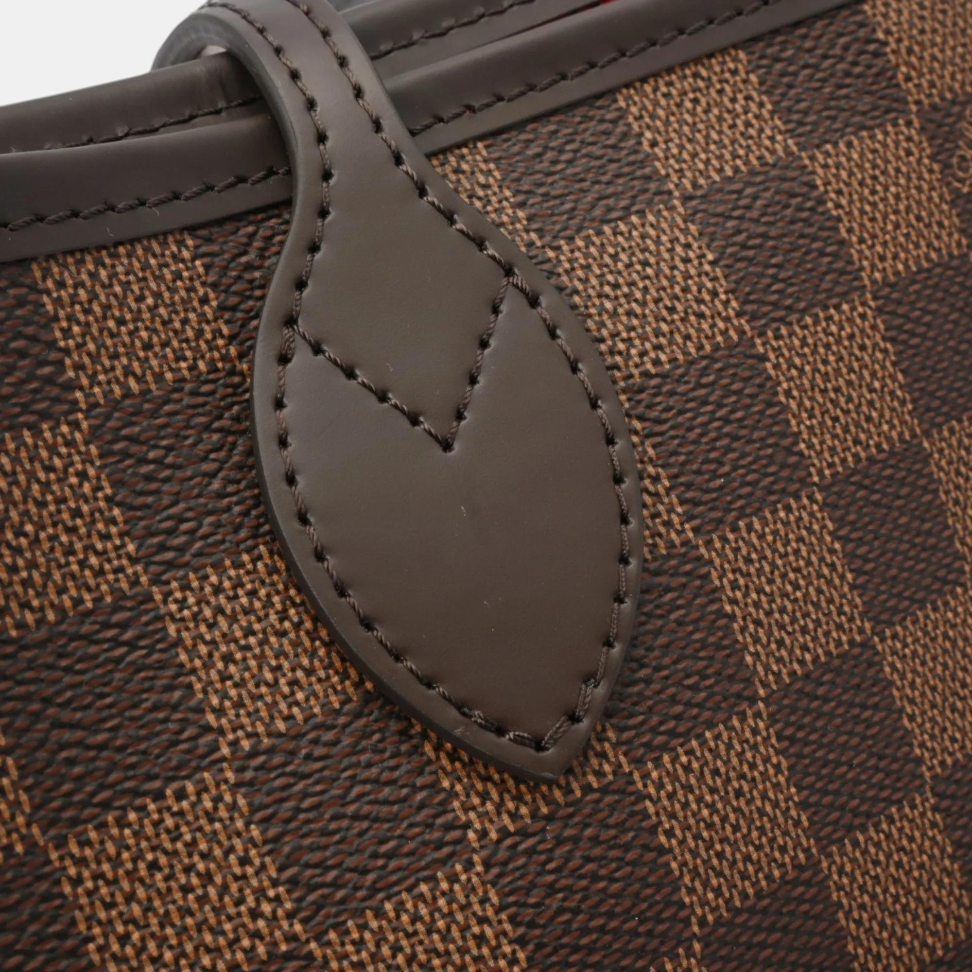 Louis Vuitton Damier Neverfull Pm Brown Canvas Handbag