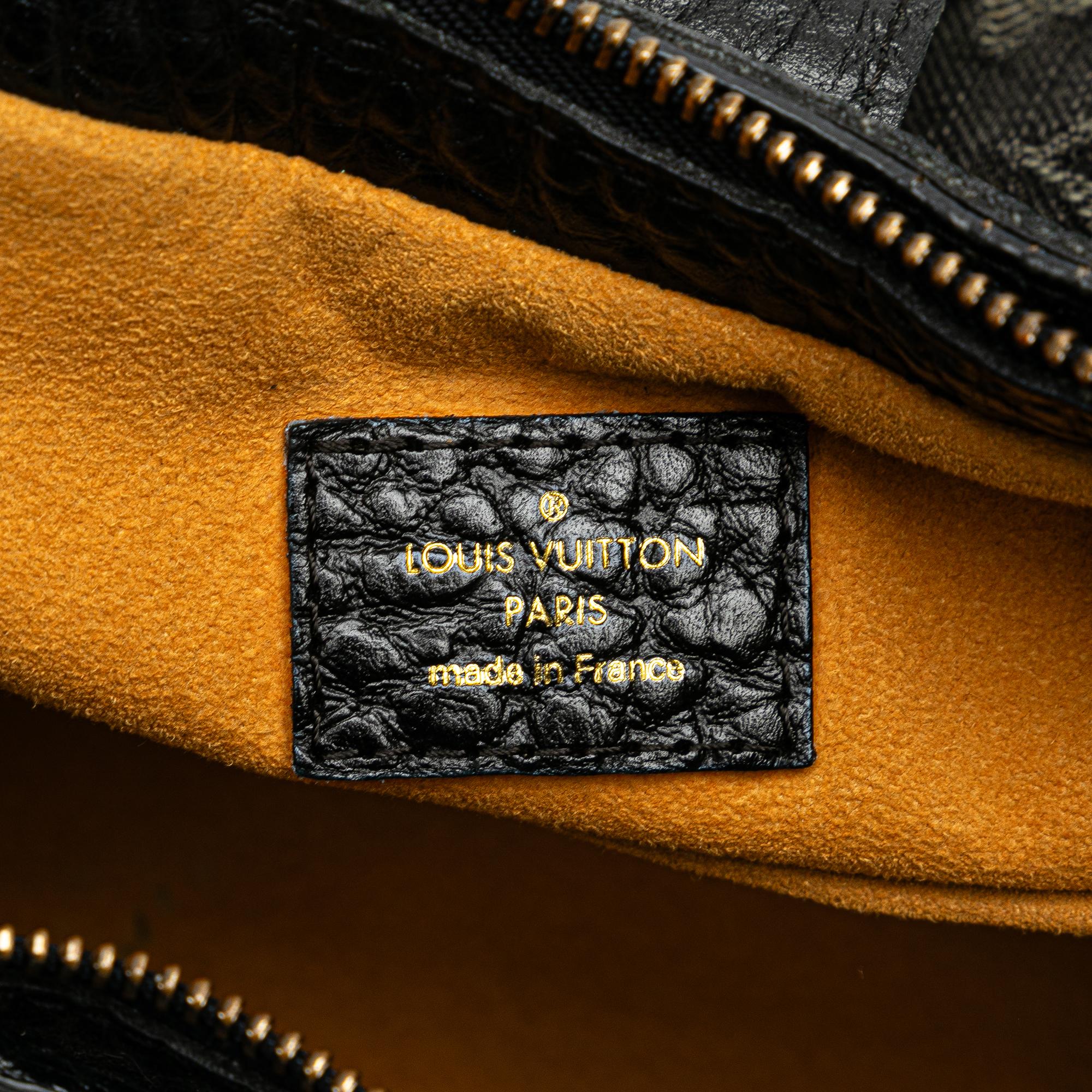 Louis Vuitton Black Monogram Denim XS