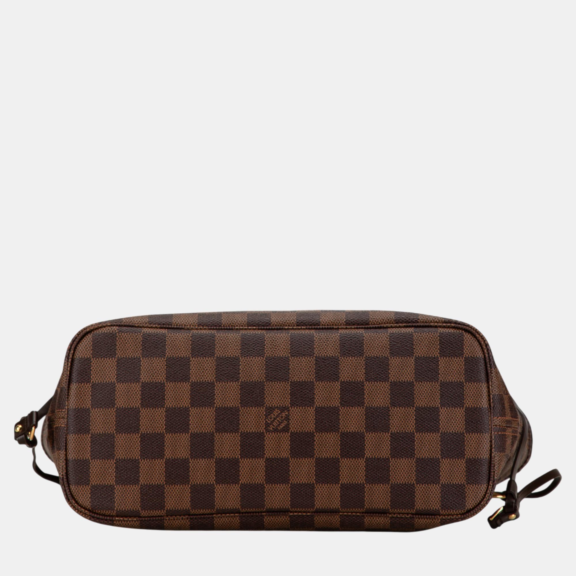 Louis Vuitton Brown Damier Ebene Neverfull PM