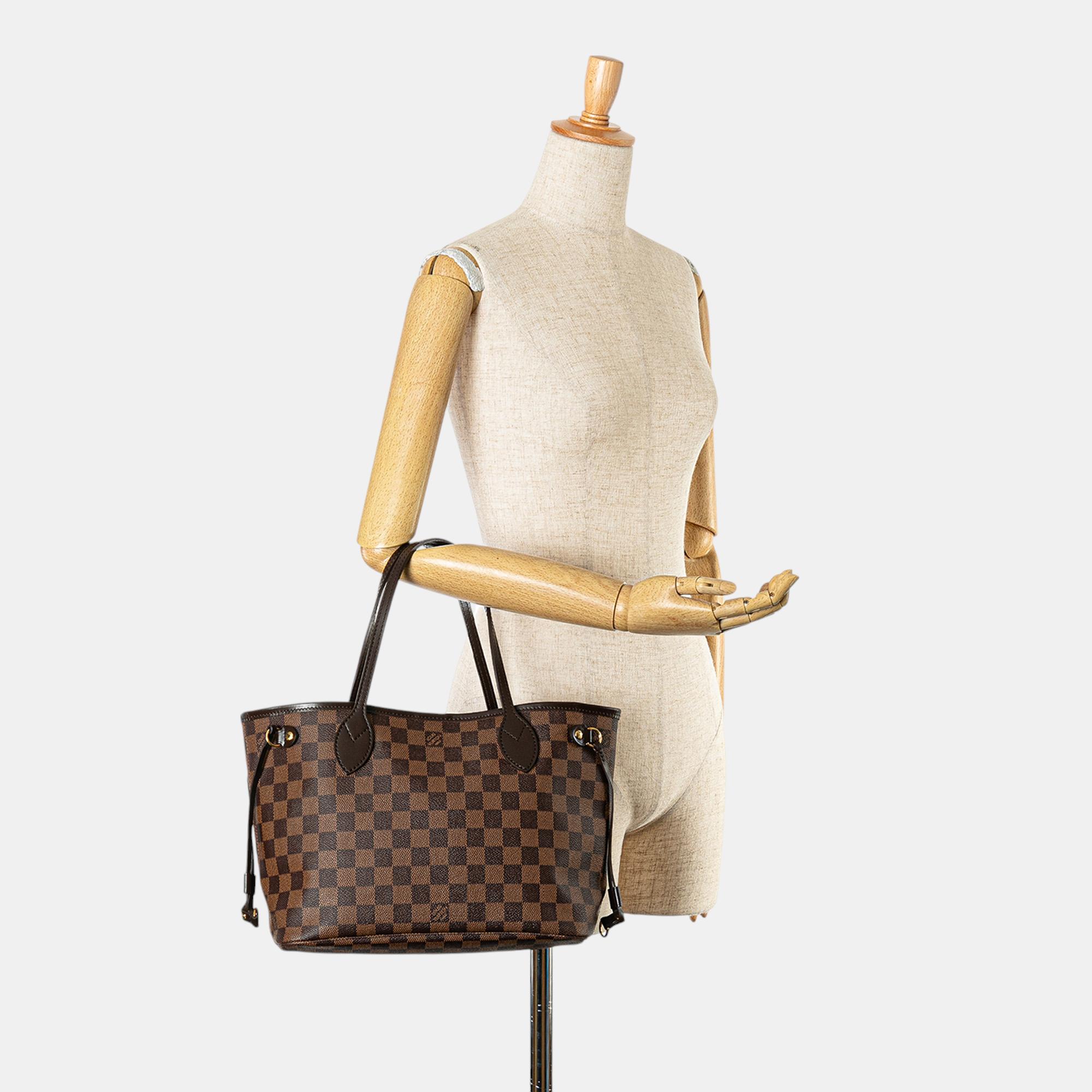 Louis Vuitton Brown Damier Ebene Neverfull PM