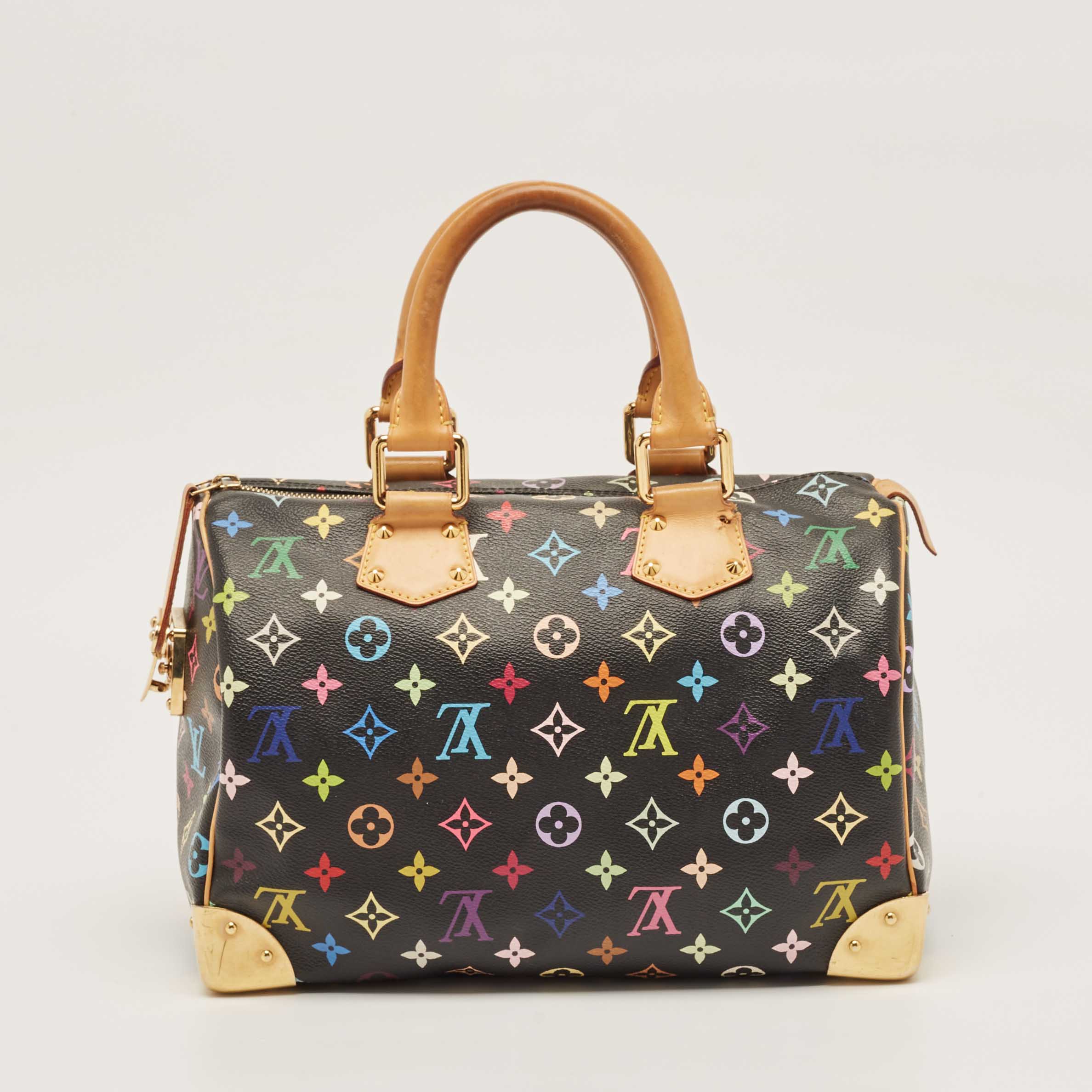 Louis Vuitton Black Monogram Multicolore Canvas Speedy 30 Bag