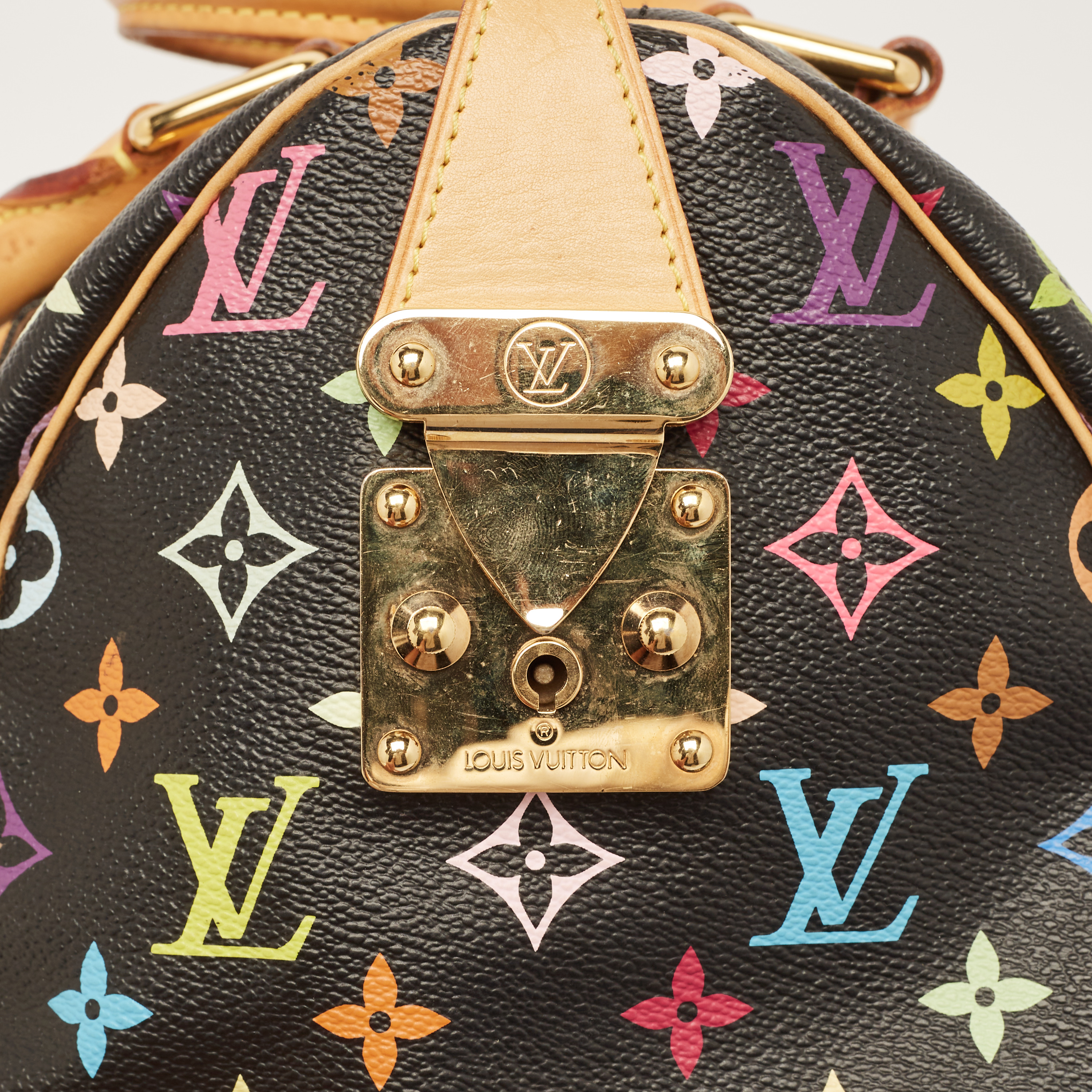 Louis Vuitton Black Monogram Multicolore Canvas Speedy 30 Bag