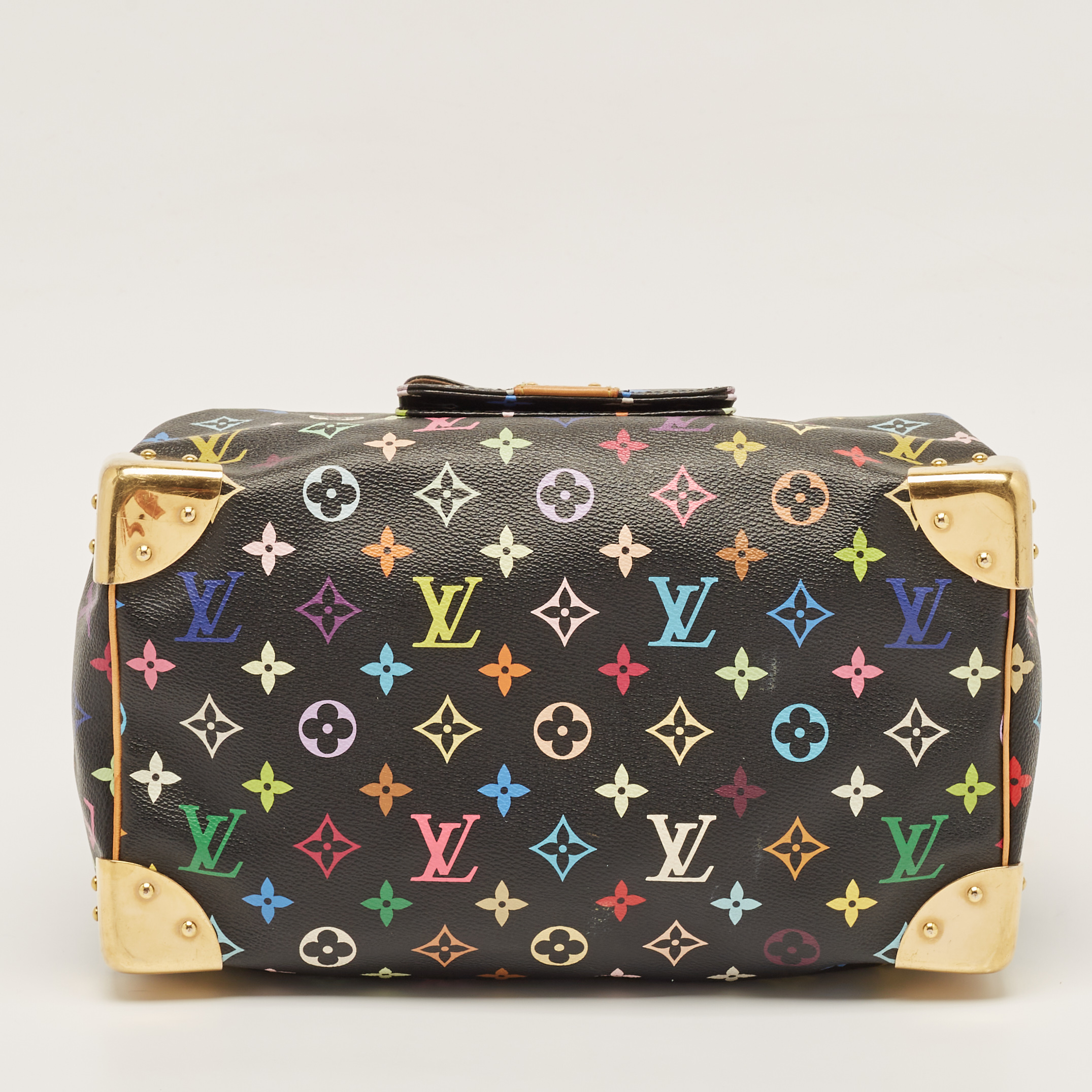 Louis Vuitton Black Monogram Multicolore Canvas Speedy 30 Bag