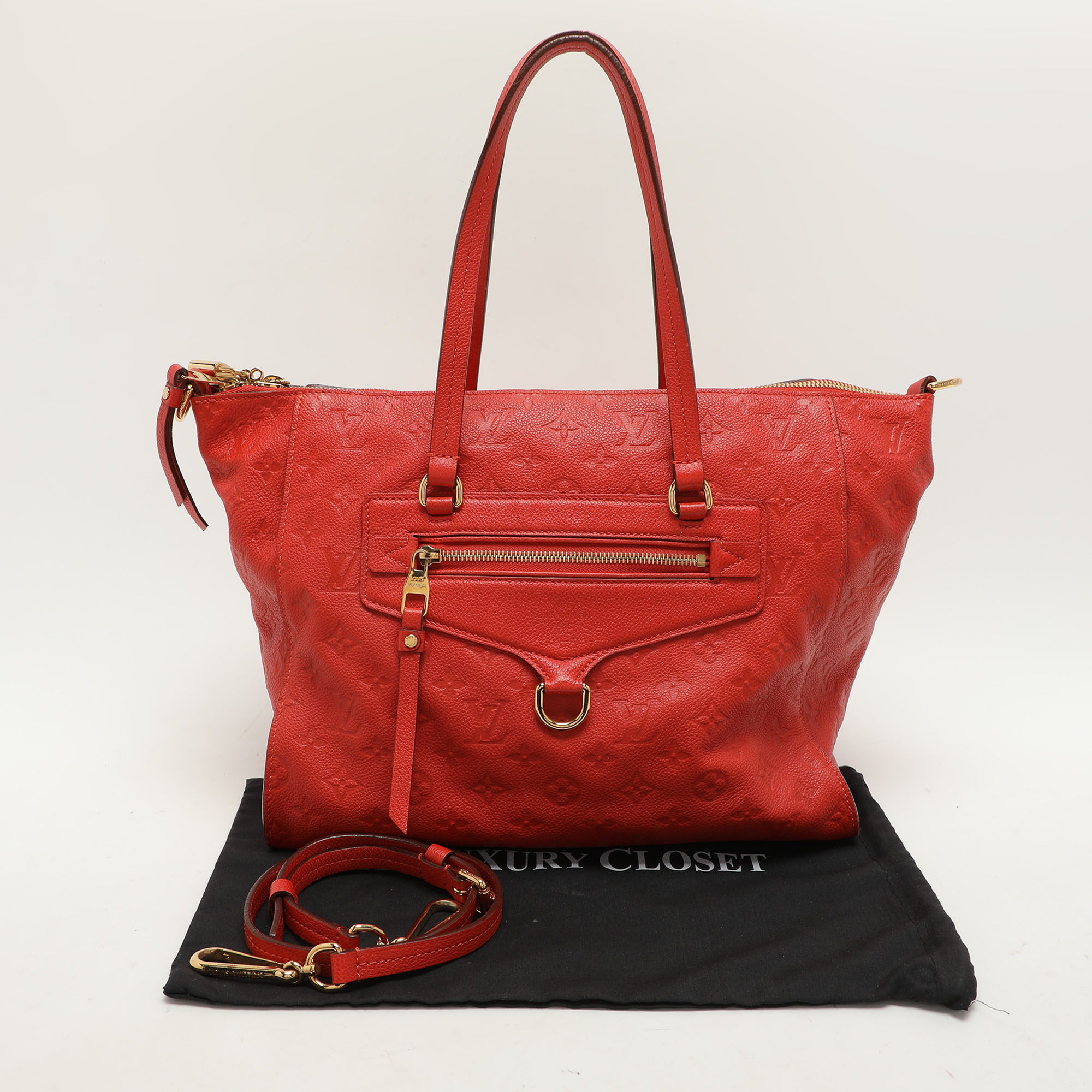 Louis Vuitton Cherry Monogram Empreinte Leather Lumineuse PM Bag