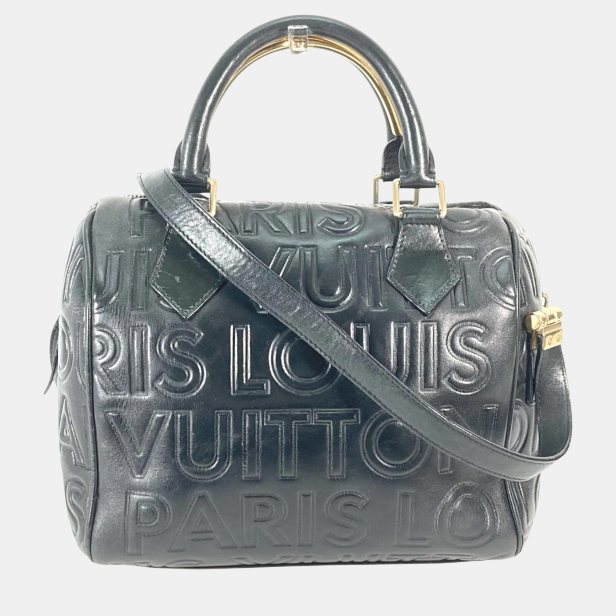 Louis Vuitton Black Gold Shoulder Bag