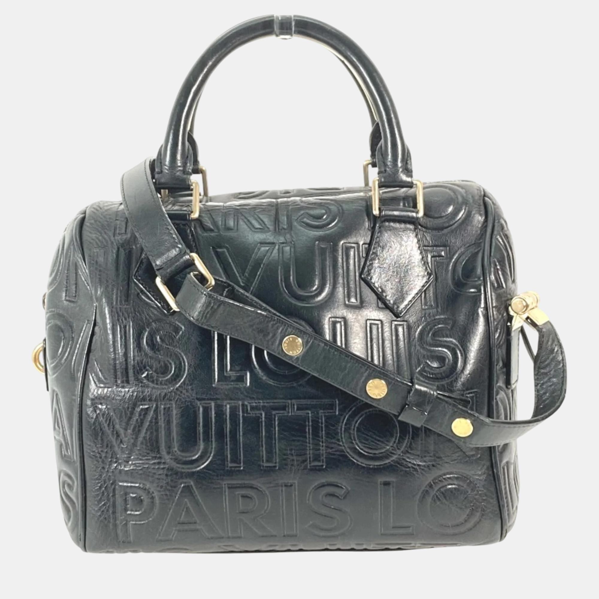 Louis Vuitton Black Gold Shoulder Bag