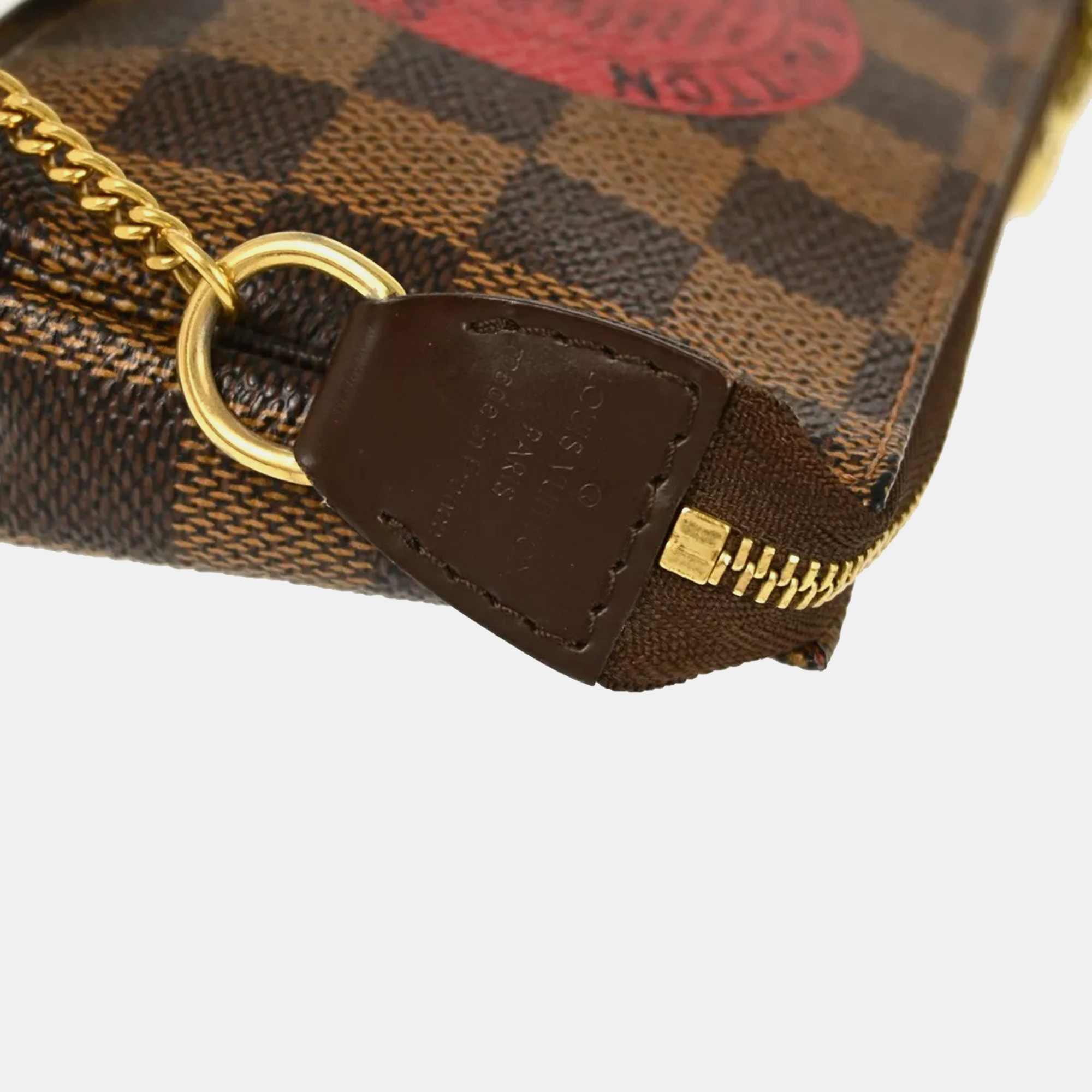 Louis Vuitton Damier T&B Mini Pochette Accessoires Handbag