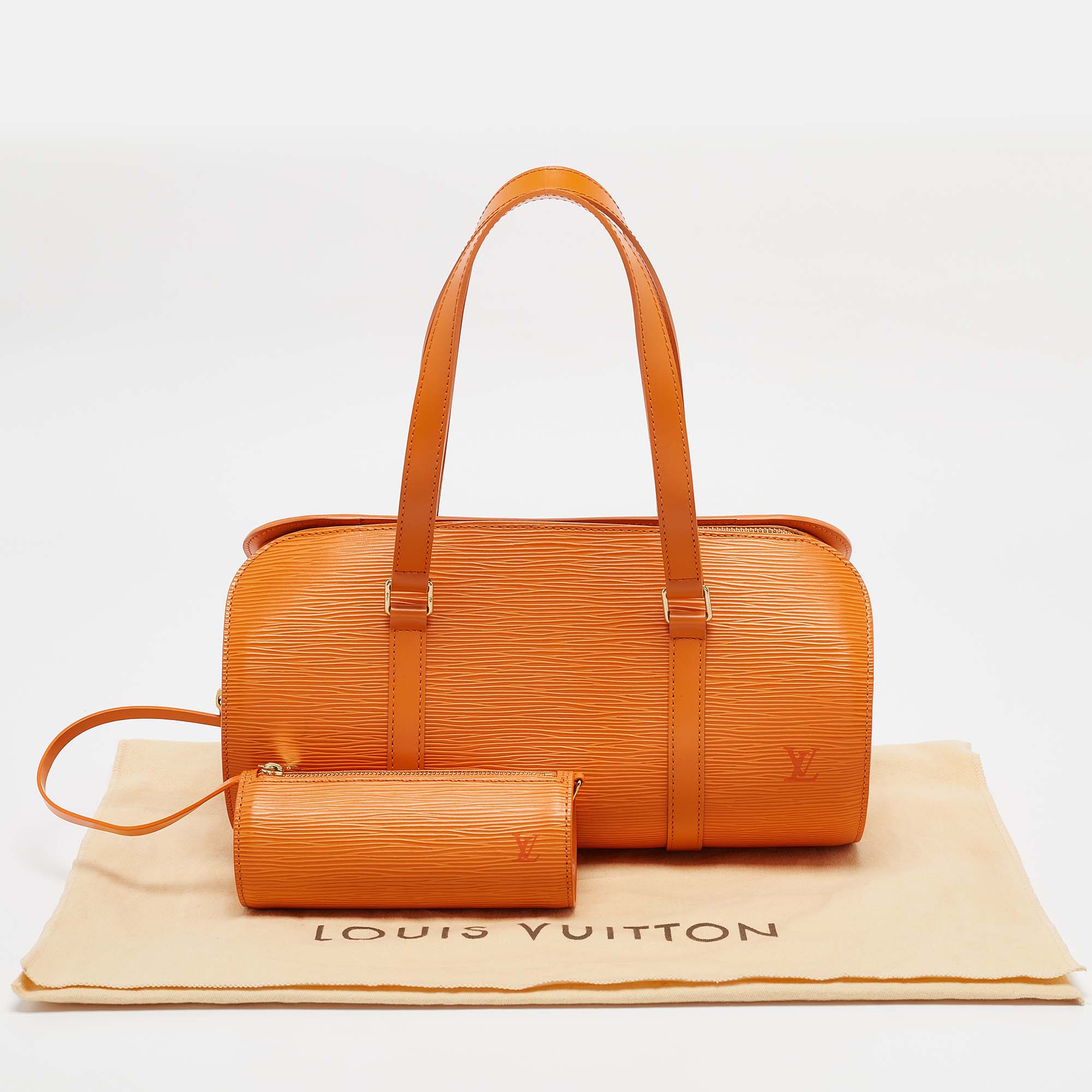 Louis Vuitton Mandarin Epi Leather Soufflot Bag