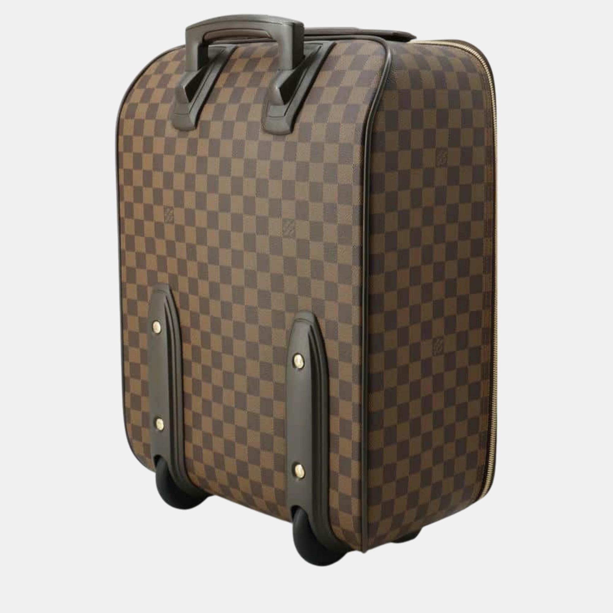 Louis Vuitton Brown Damier Ebene Canvas Pegase Size 45