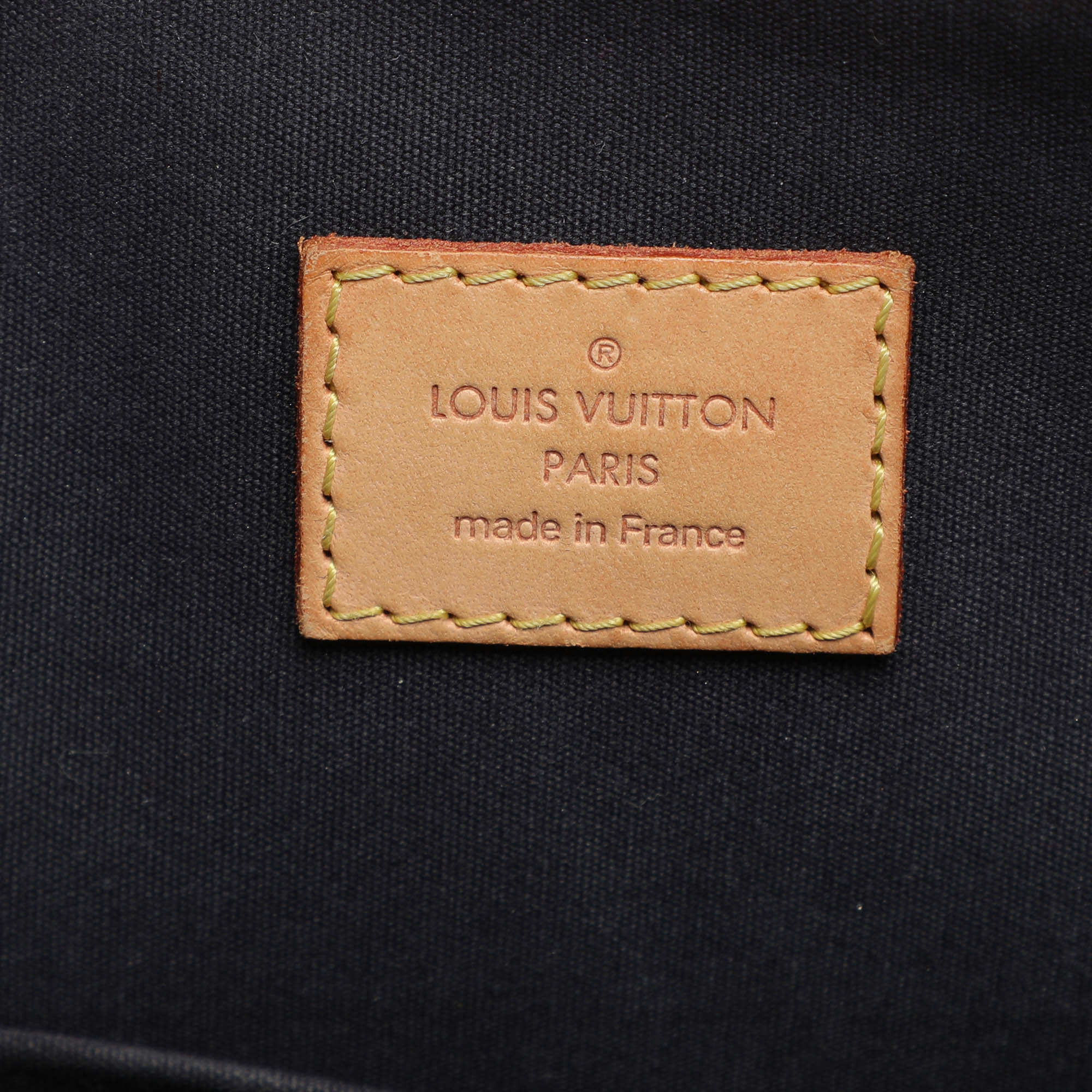 Louis Vuitton Vert Bronze Monogram Vernis Alma GM Bag