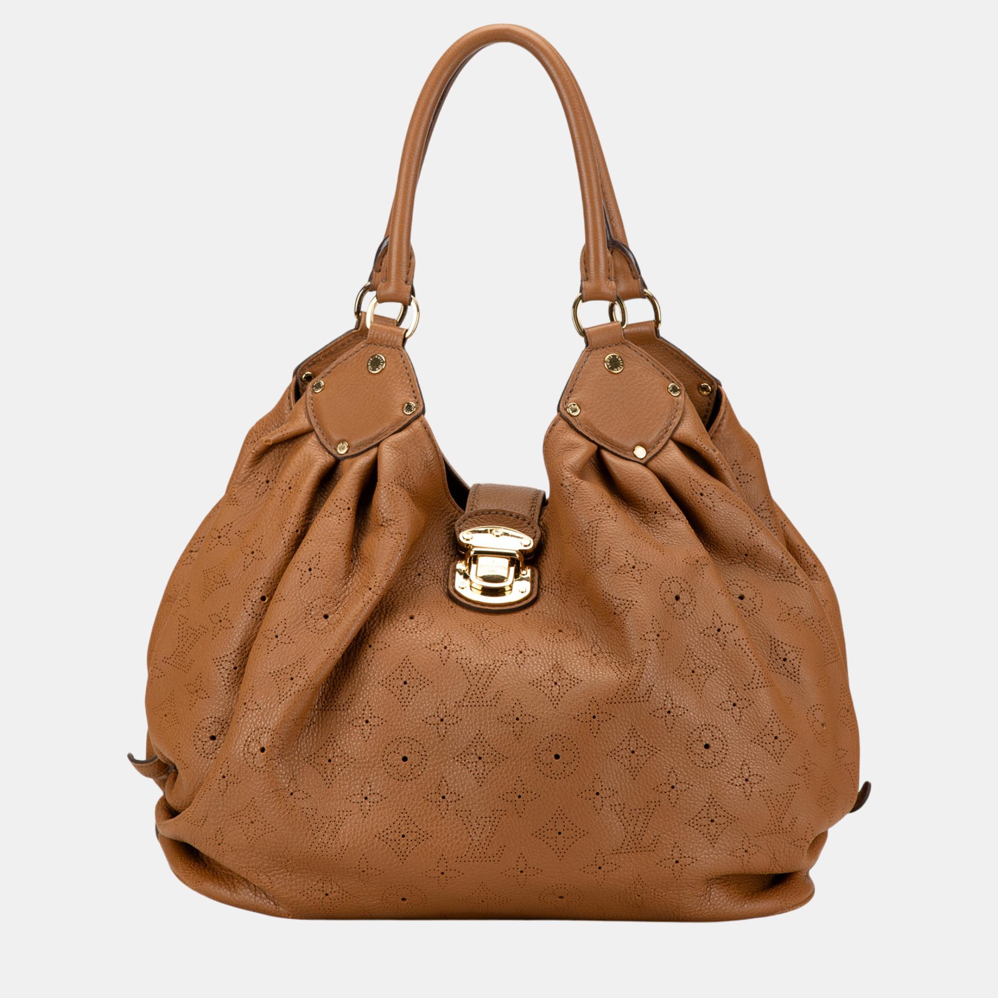 Louis Vuitton Brown Monogram Mahina L Hobo