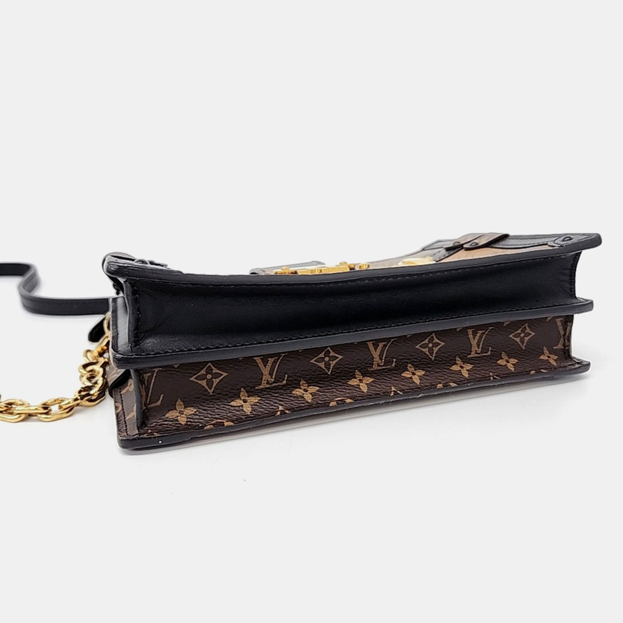 Louis Vuitton Monogram Reverse Trunk Clutch And Shoulder Bag