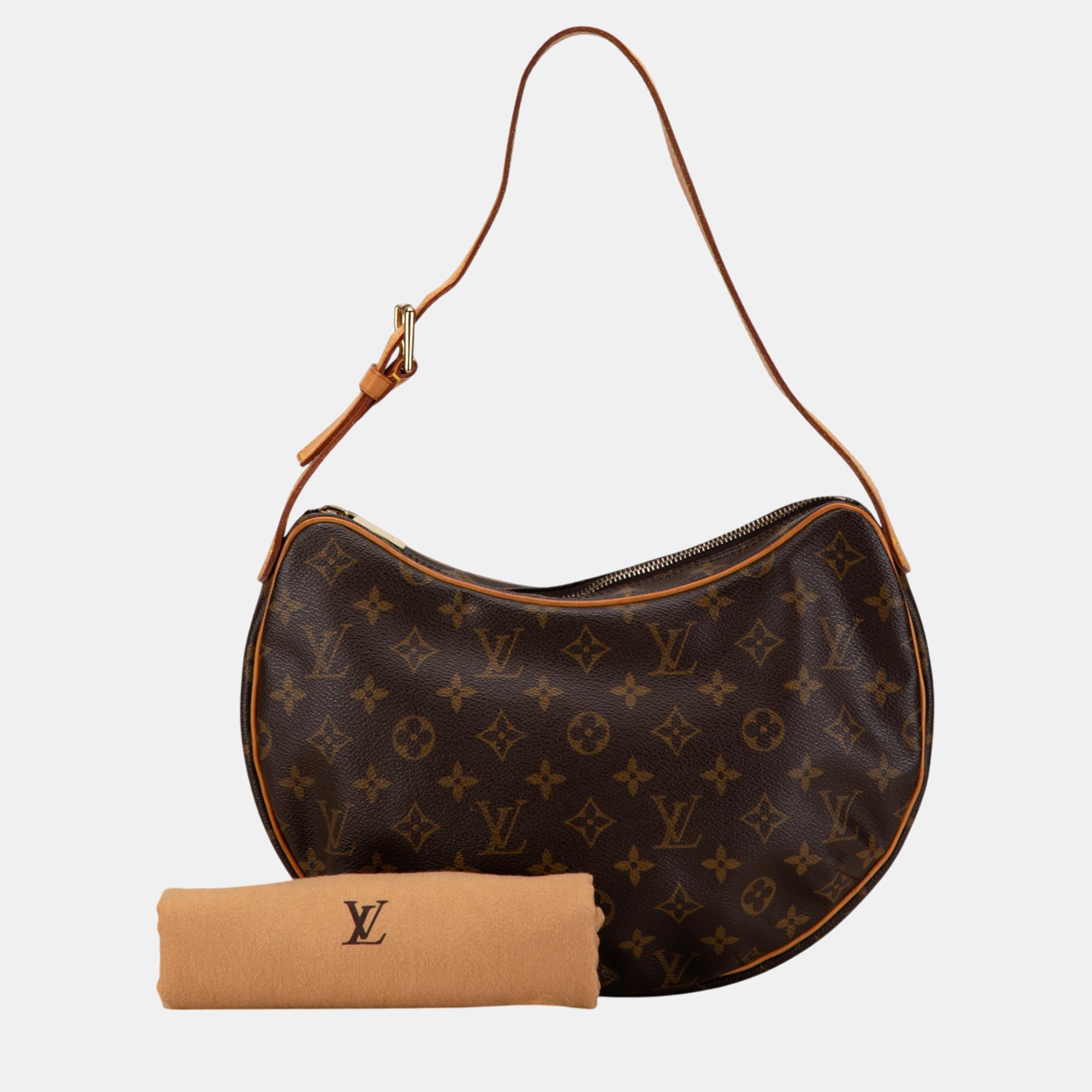 Louis Vuitton Brown Monogram Croissant MM