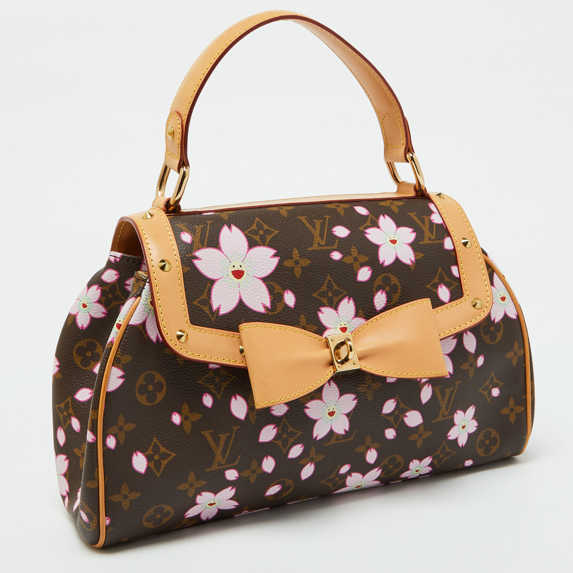 Louis Vuitton X Takashi Murakami Monogram Cherry Blossom Sac Retro Bag