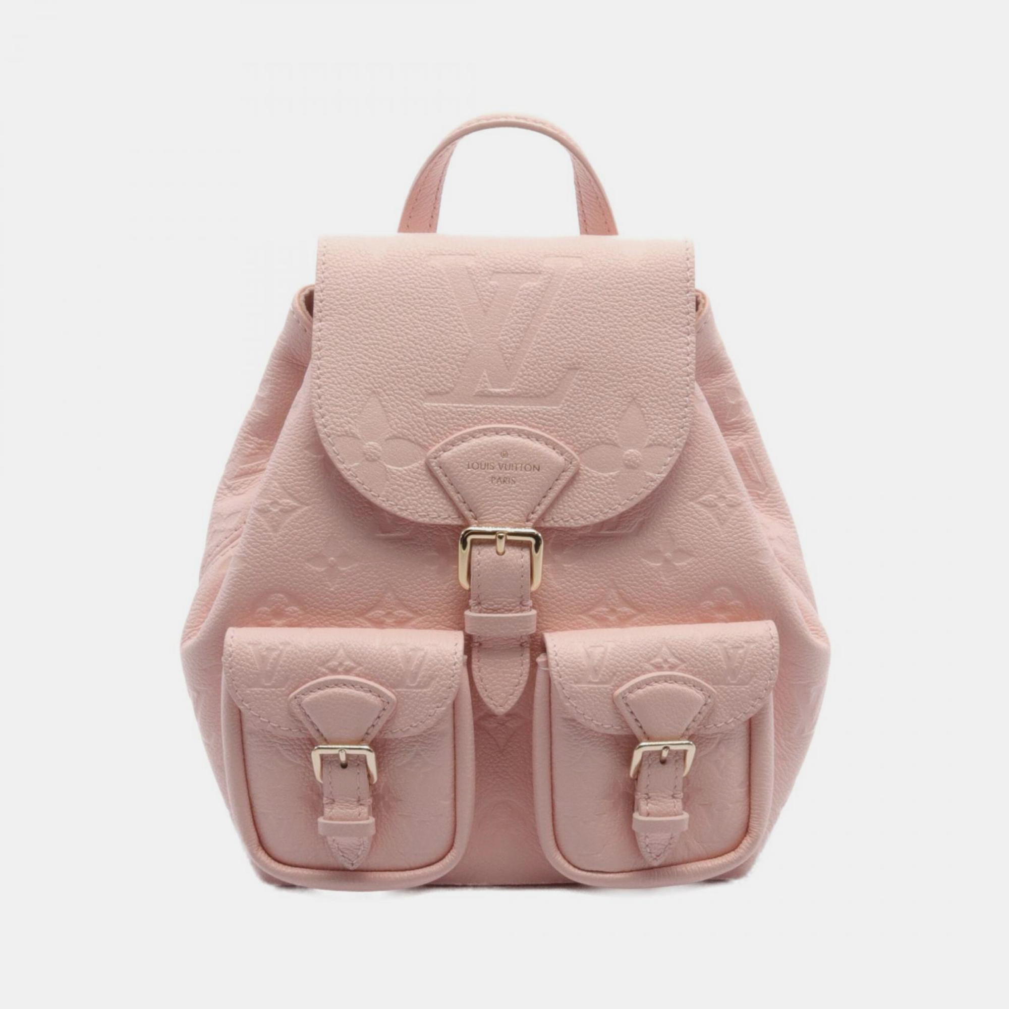 Louis Vuitton Pink Leather Monogram Empreinte Opal Backpack