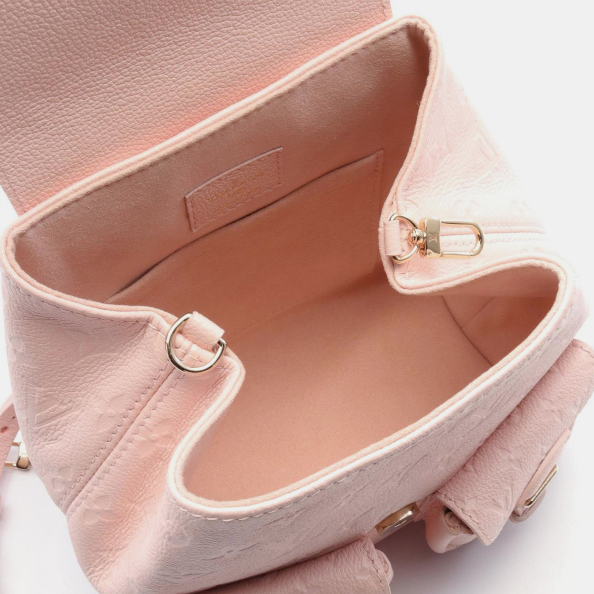 Louis Vuitton Pink Leather Monogram Empreinte Opal Backpack