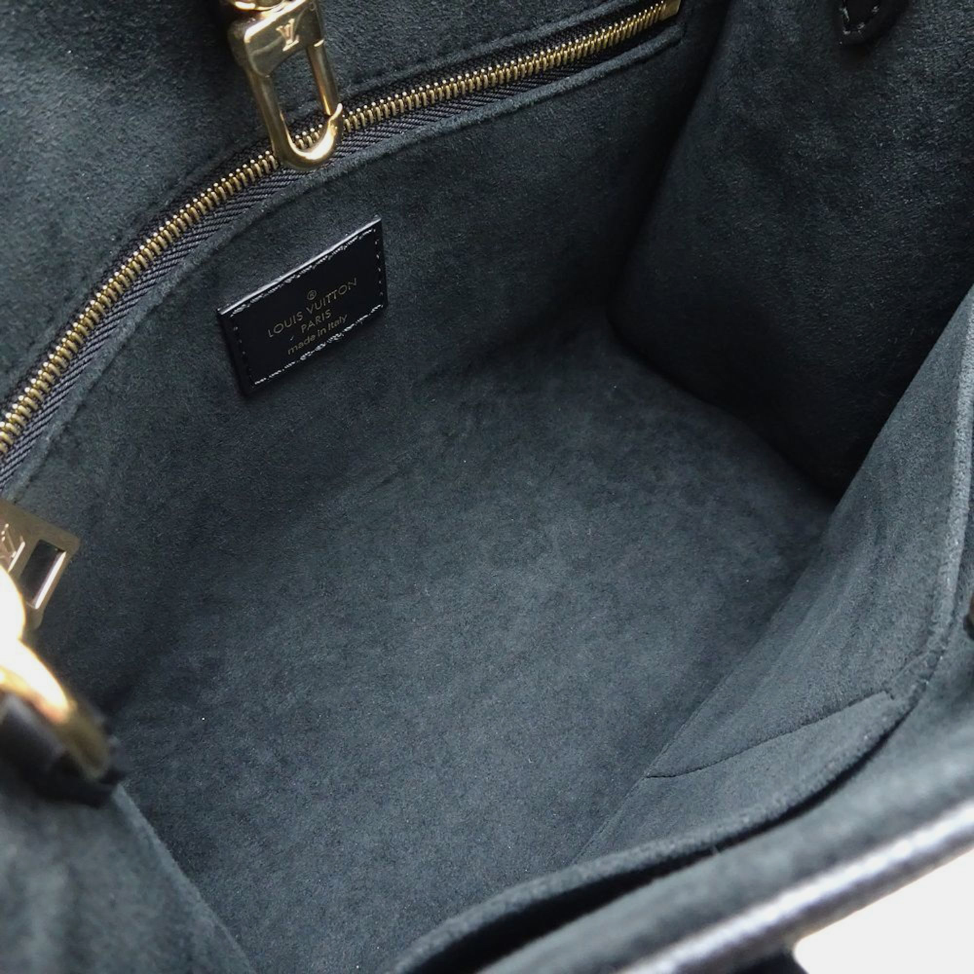 Louis Vuitton Noir Monogram Empreinte On The Go PM Bag