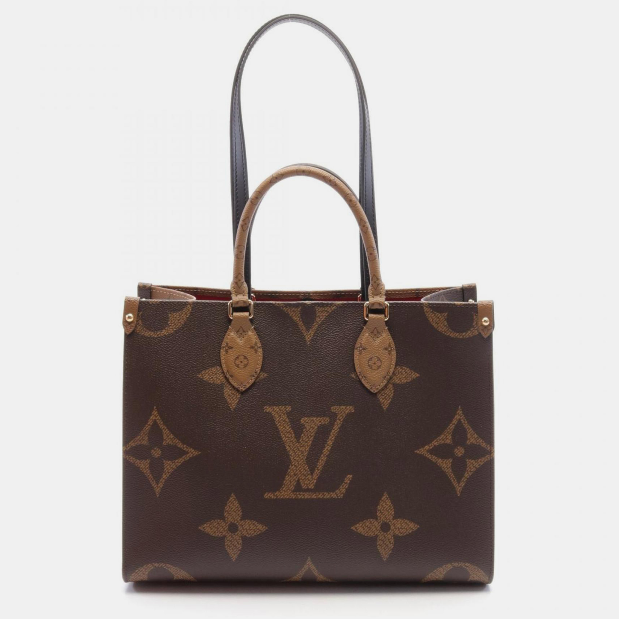 Louis Vuitton Coated Canvas Leather Monogram Giant Reverse Brown Beige On the Go MM Tote Bag
Louis Vuitton Coated Canvas Leather Monogram Giant Reverse Brown Beige On the Go MM Tote Bag
