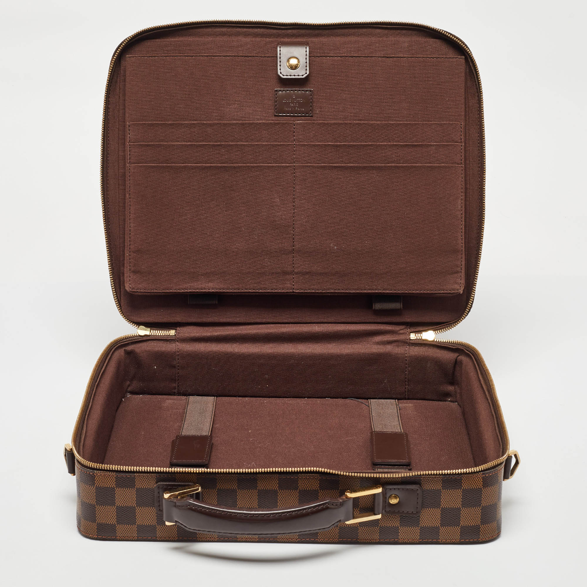 Louis Vuitton Damier Ebene Canvas Porte Ordinateur Sabana Bag