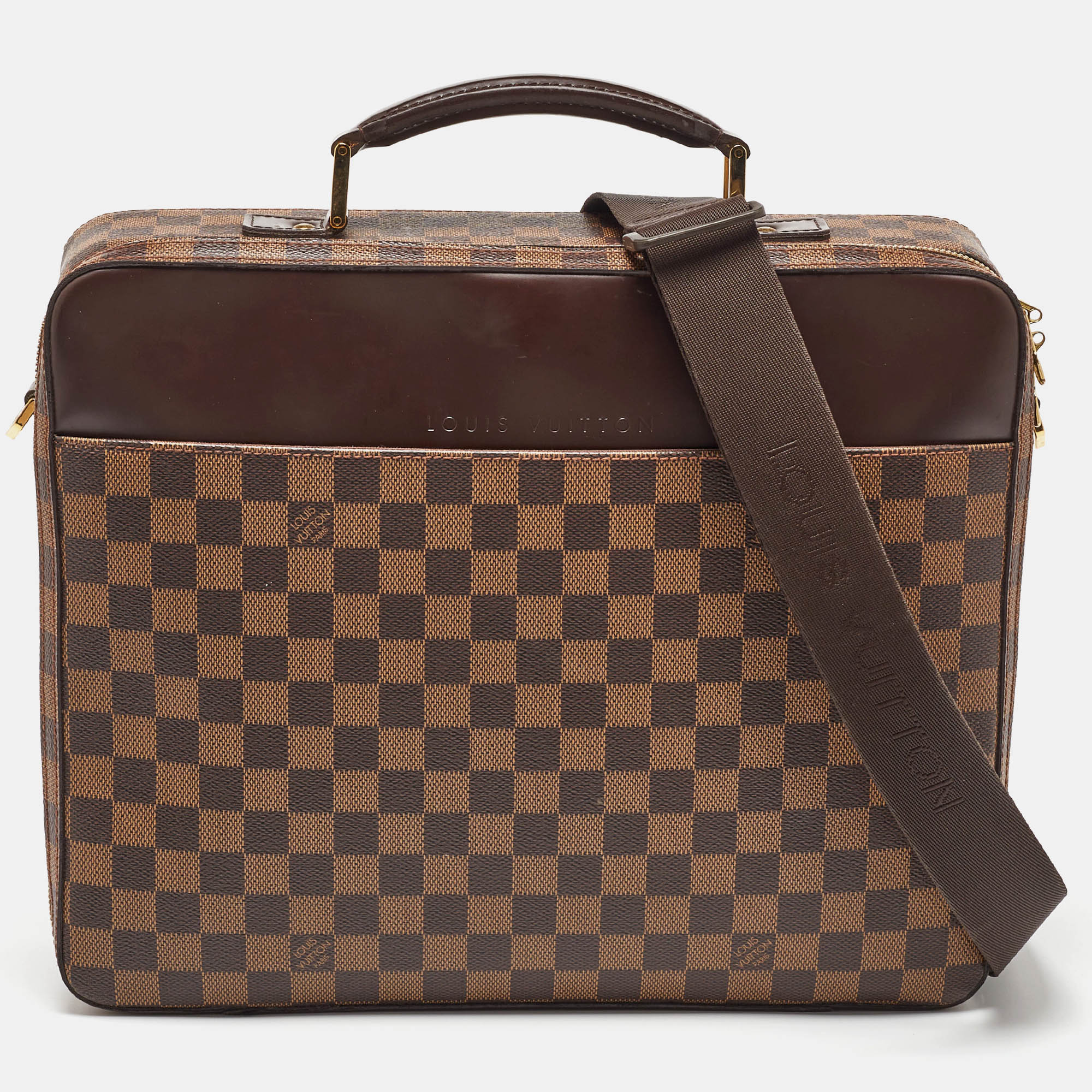 Louis Vuitton Damier Ebene Canvas Porte Ordinateur Sabana Bag