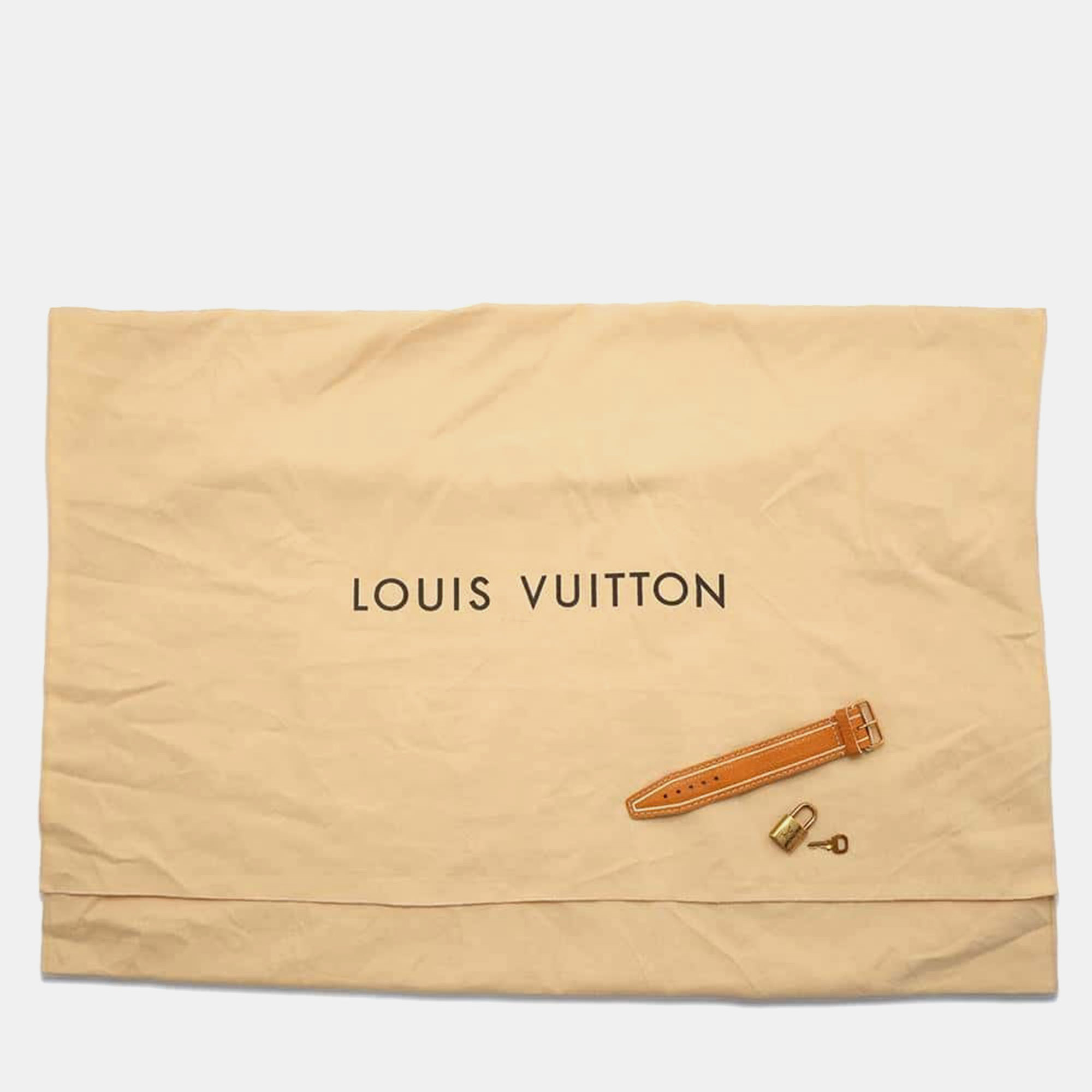 Louis Vuitton Jaune Tobaco Leather Carryall Bag