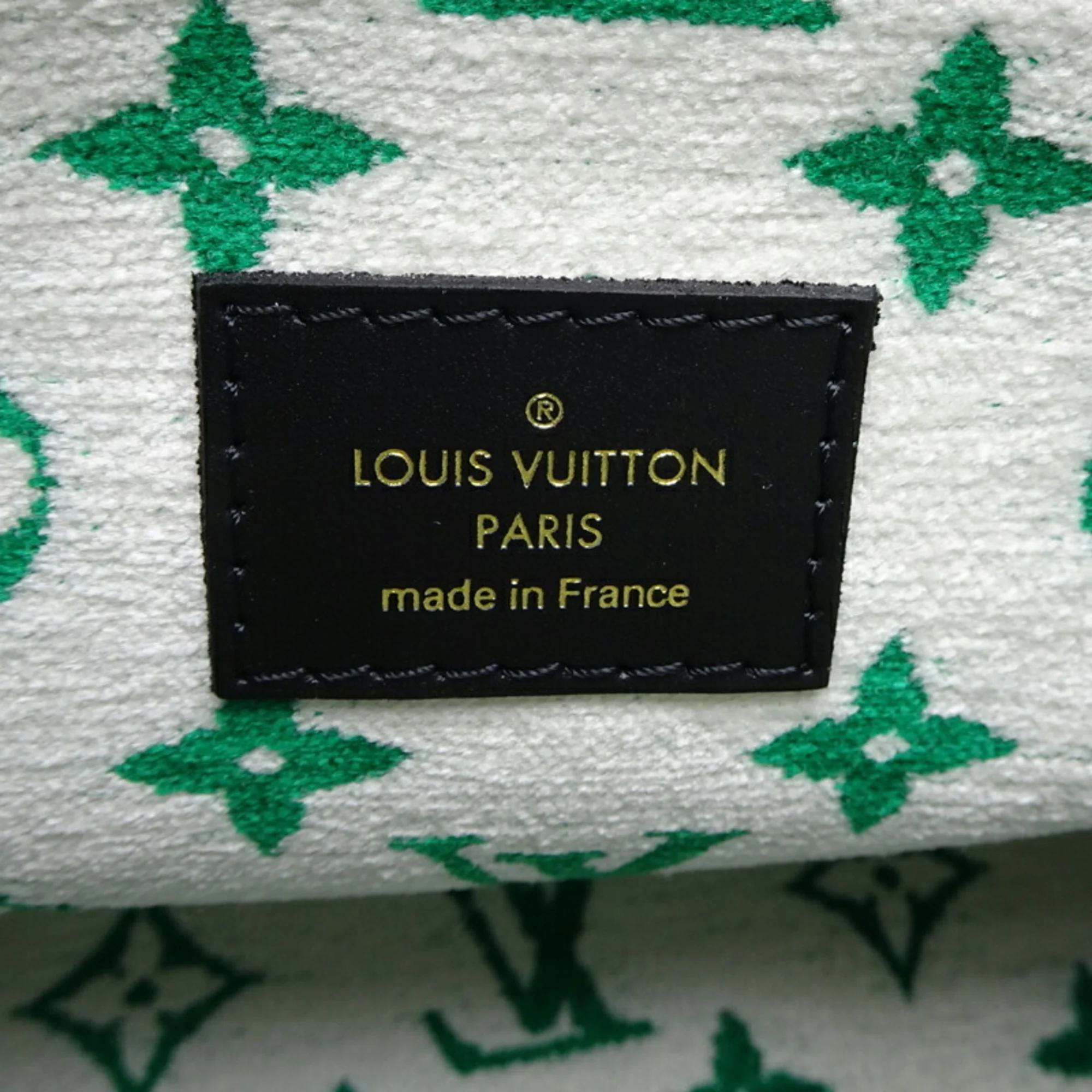 Louis Vuitton Velvet Green Lv Match On The Go Pm Handbag