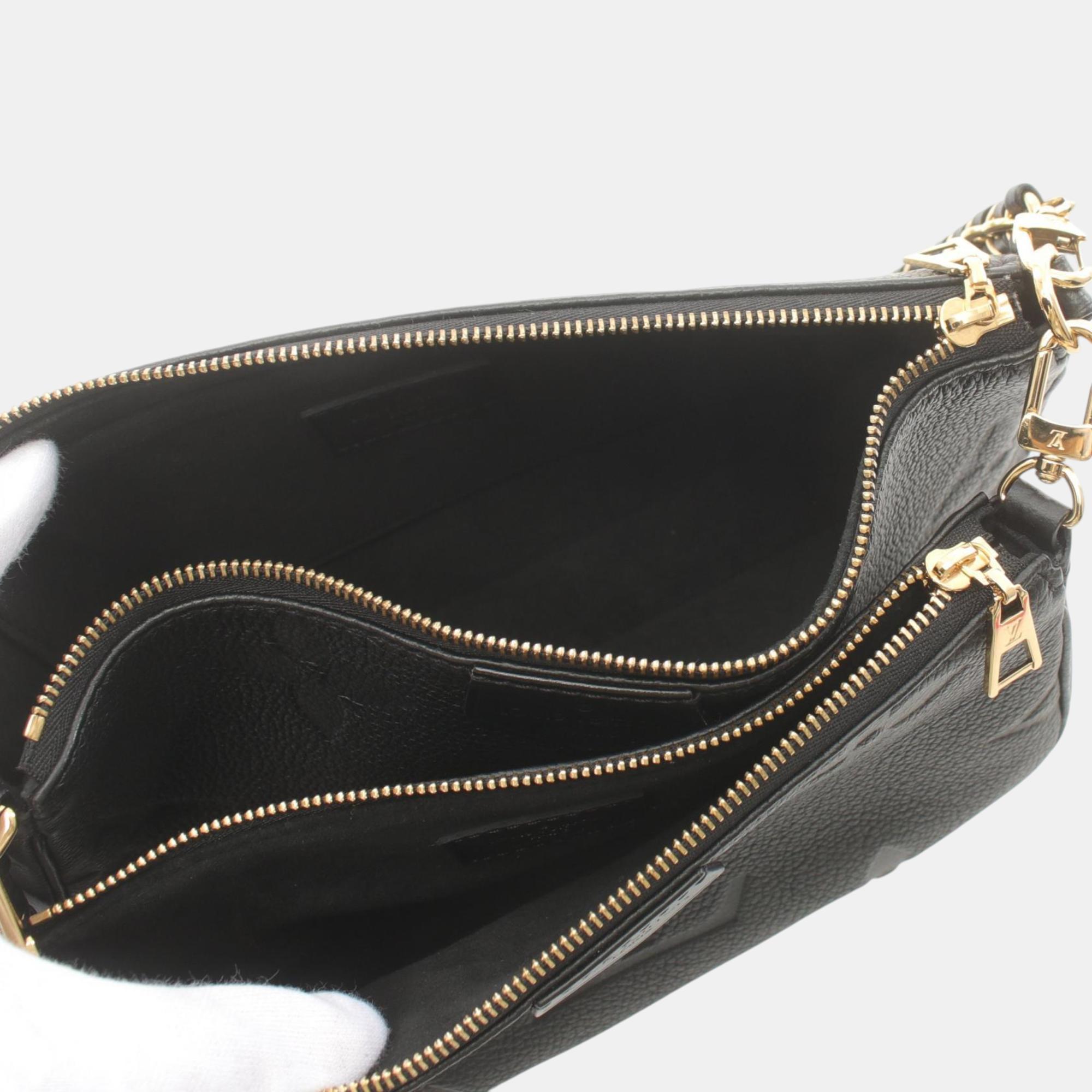 Louis Vuitton Black Leather Monogram Empreinte Multi Shoulder Bag