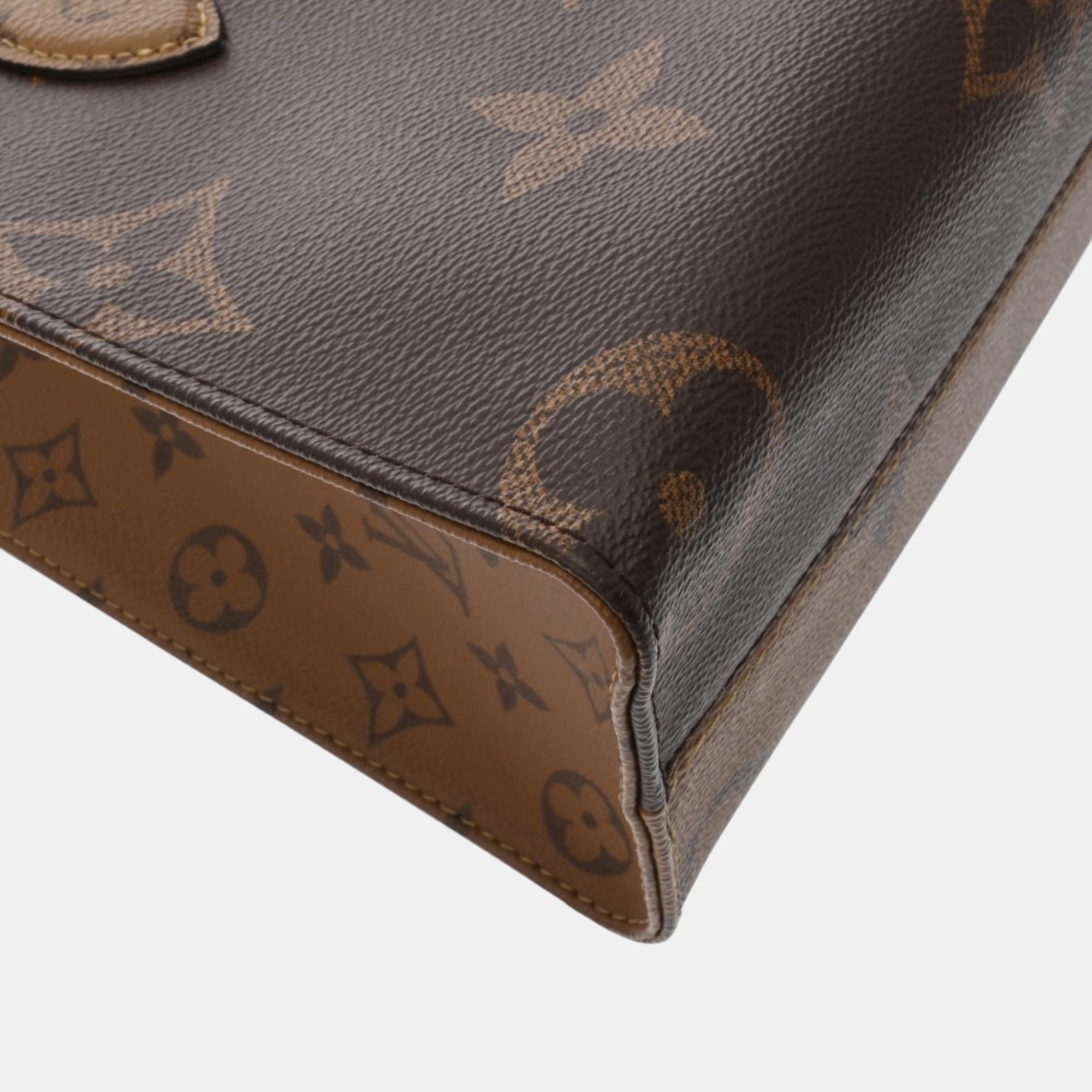 Louis Vuitton Brown Canvas Monogram Reverse On The Go Pm Handbag