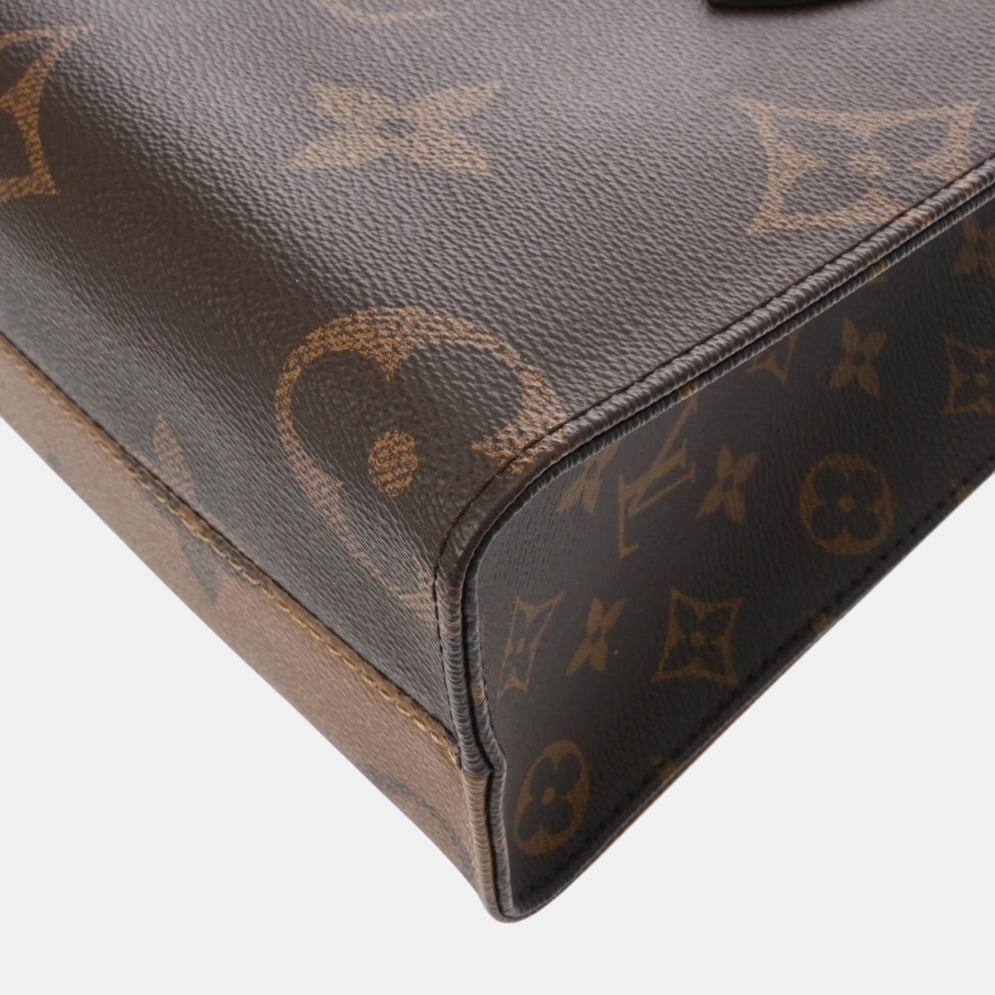 Louis Vuitton Brown Canvas Monogram Reverse On The Go Pm Handbag