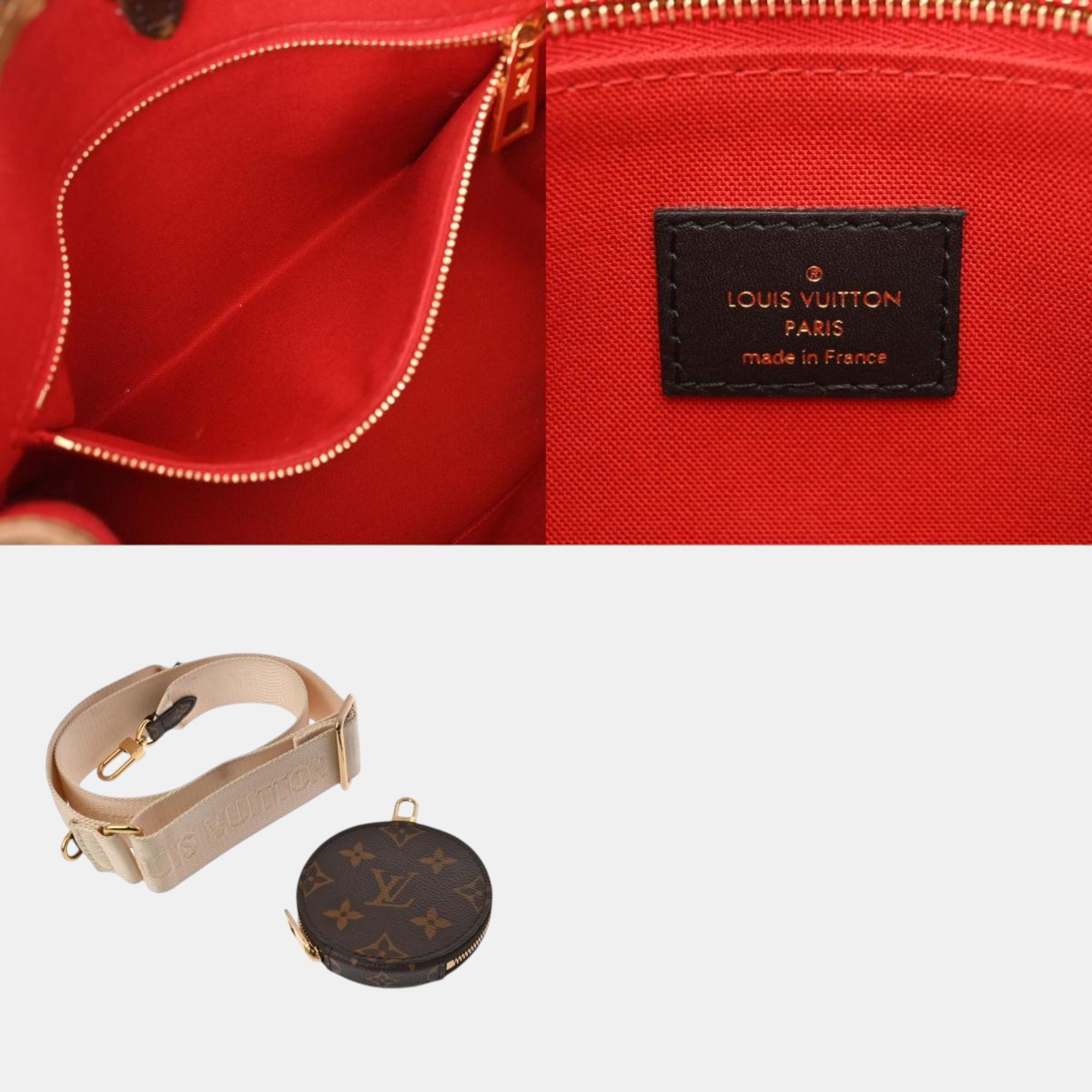 Louis Vuitton Brown Canvas Monogram Reverse On The Go Pm Handbag