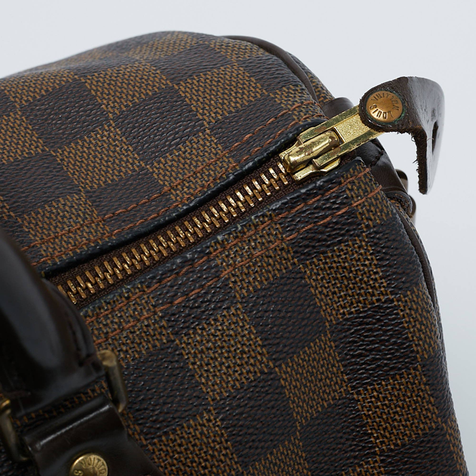 Louis Vuitton Damier Ebene Canvas Speedy 30 Bag