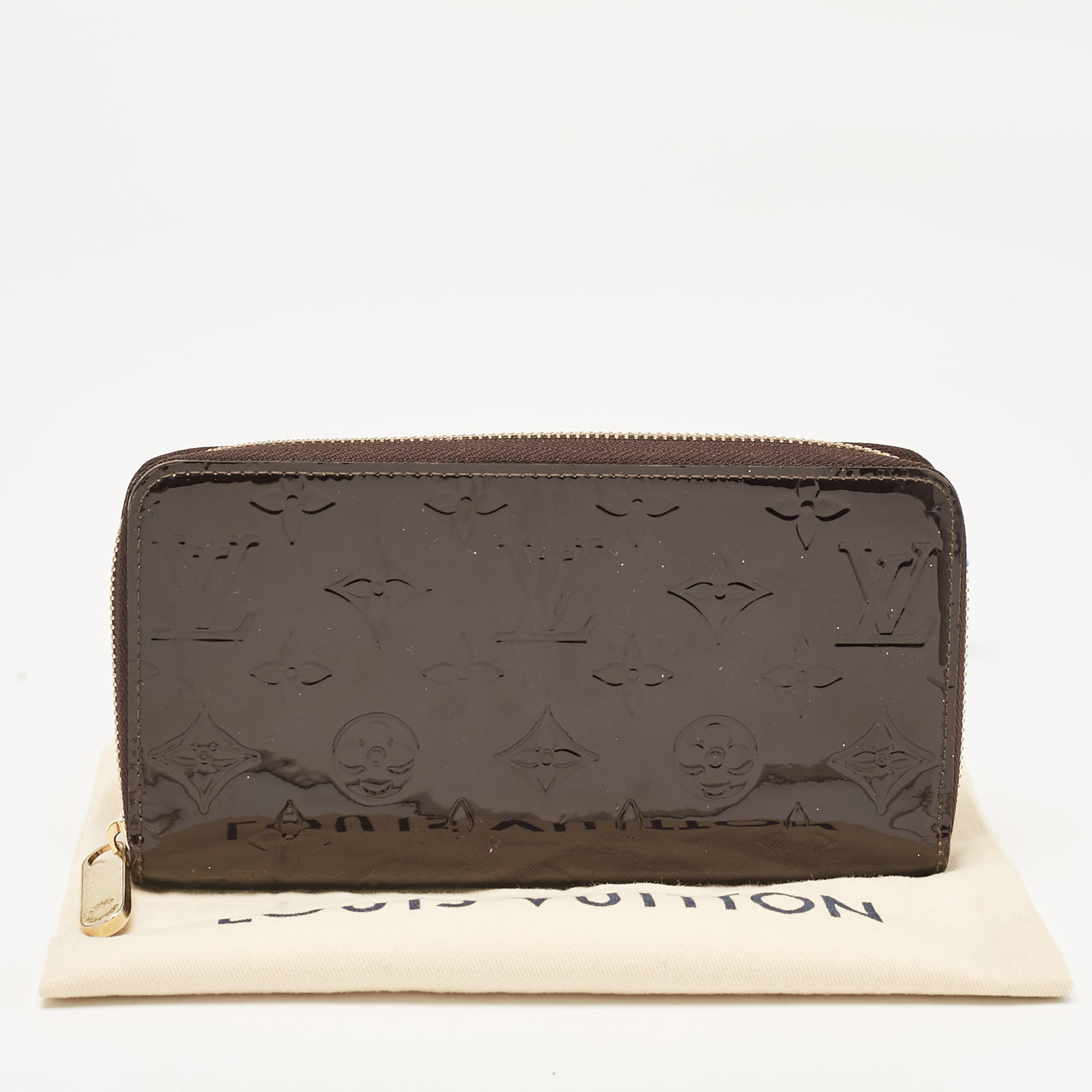 Louis Vuitton Amarante Monogram Vernis Zippy Wallet