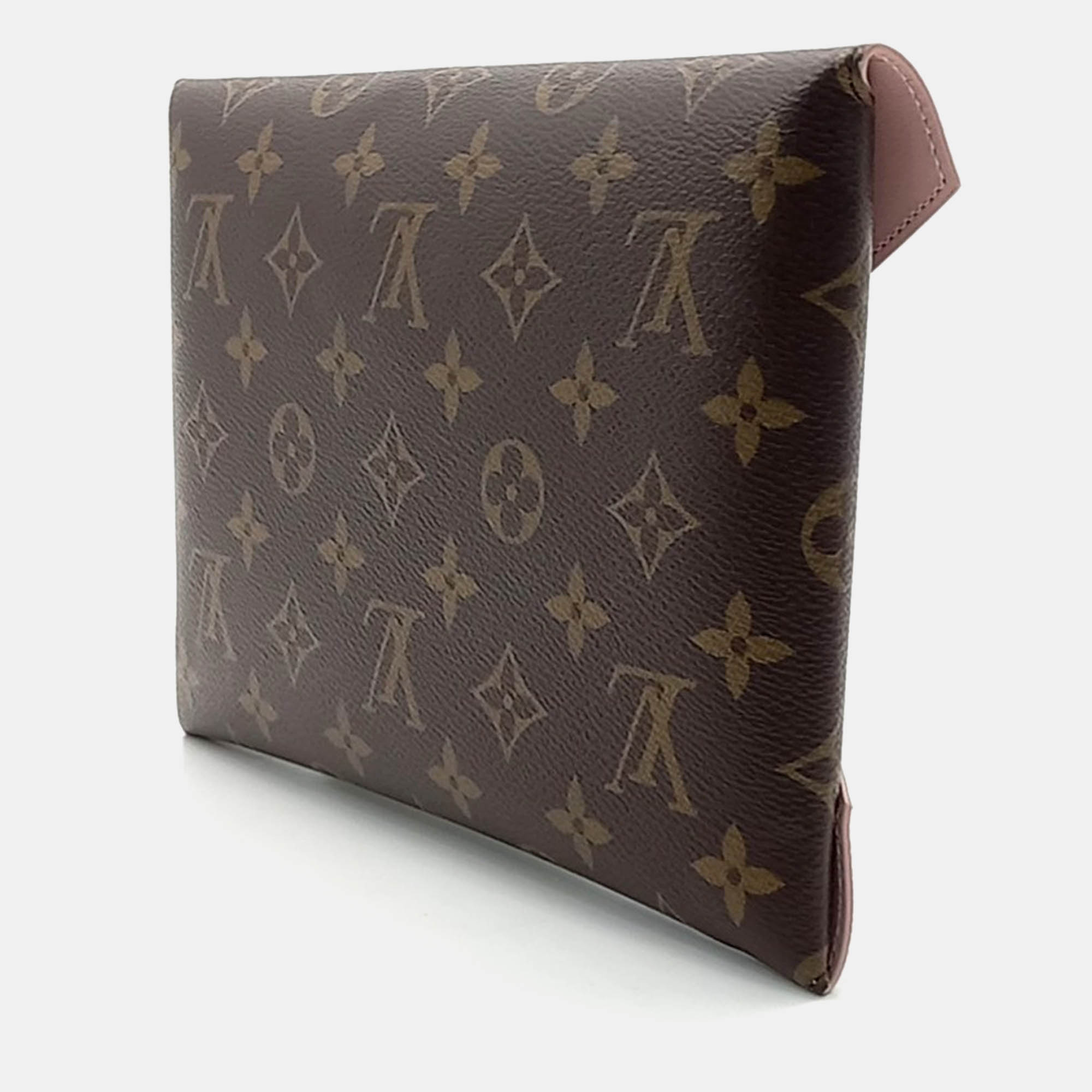 Louis Vuitton Brown Canvas Louis Vuitton Pochette Kirigami Clutch