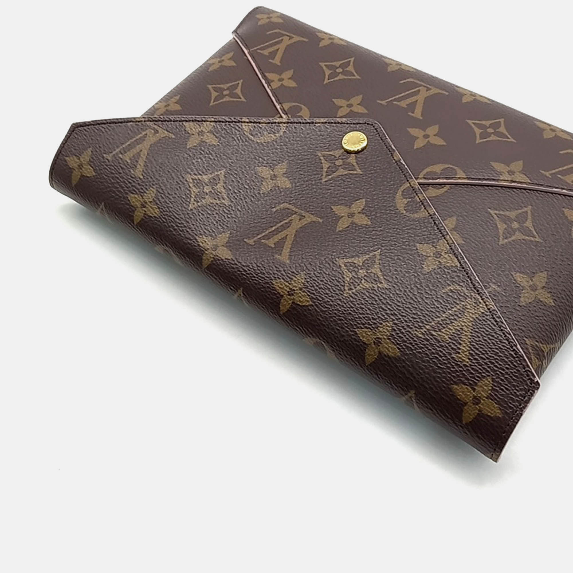 Louis Vuitton Brown Canvas Louis Vuitton Pochette Kirigami Clutch