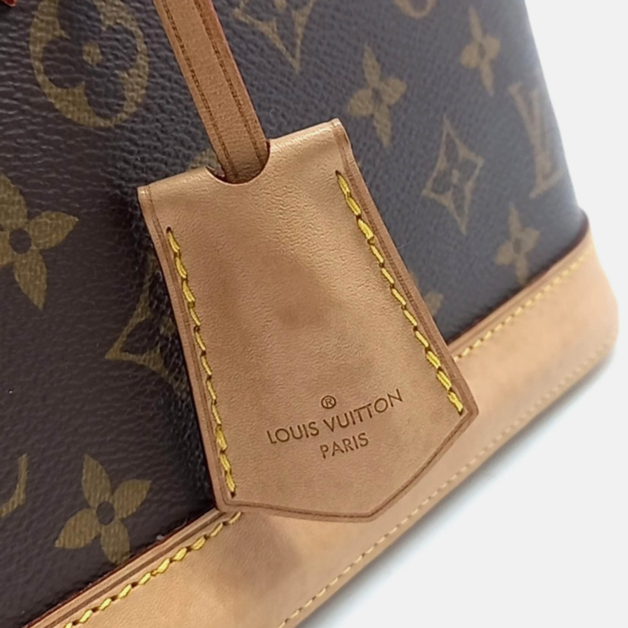 Louis Vuitton Brown Coated Canvas Louis Vuitton Monogram Alma BB Bag