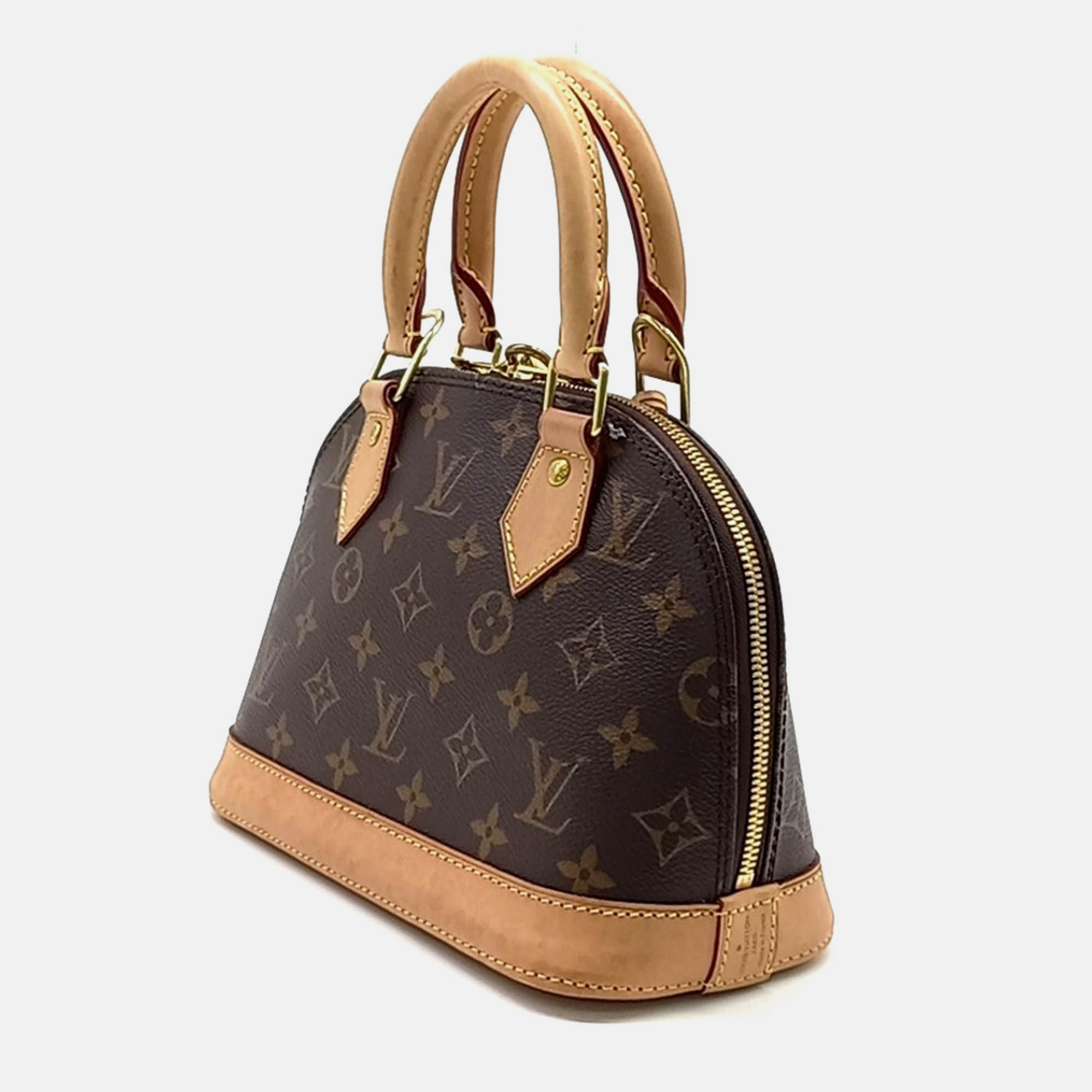 Louis Vuitton Brown Coated Canvas Louis Vuitton Monogram Alma BB Bag