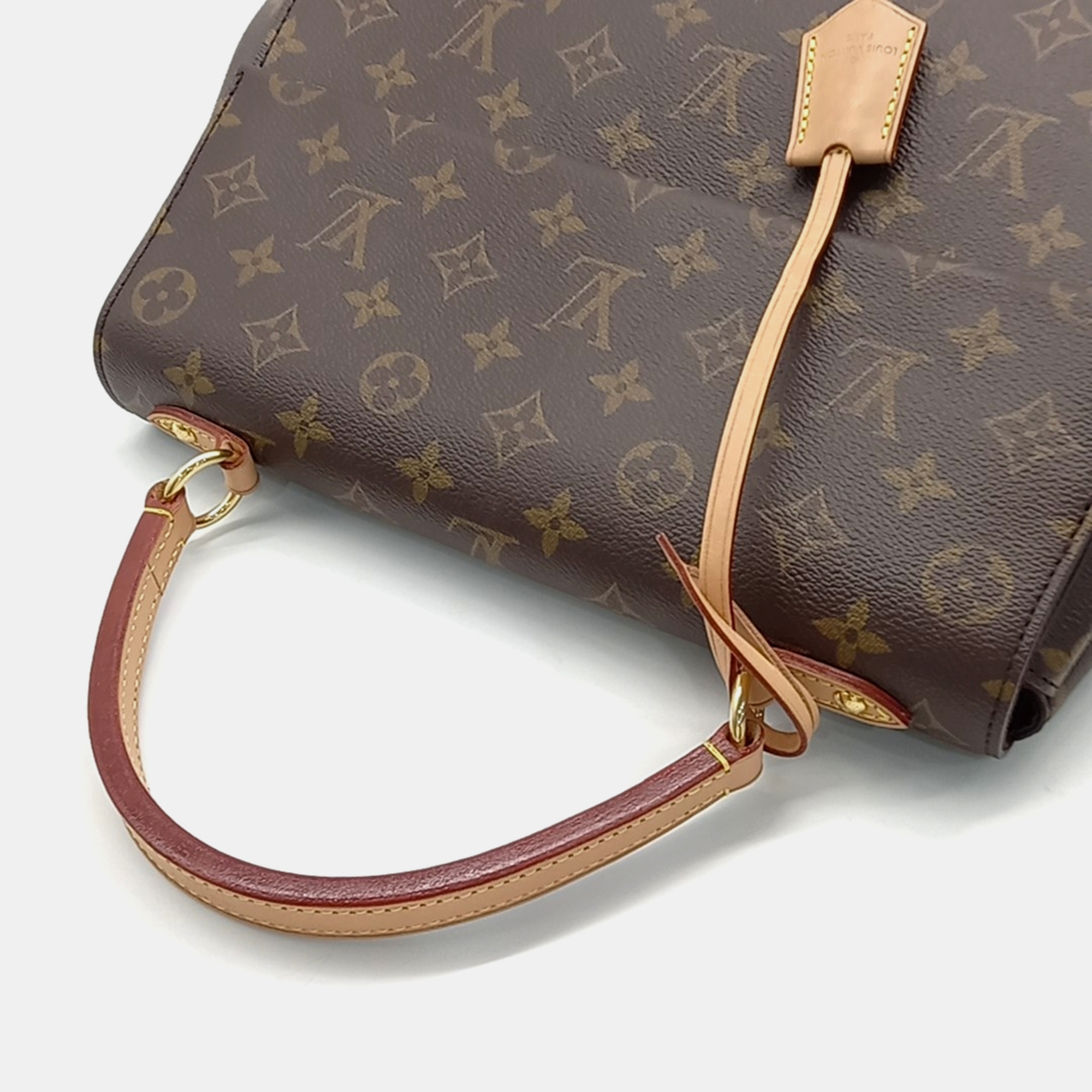 Louis Vuitton Brown Coated Canvas Monogram Cluny MM Bag