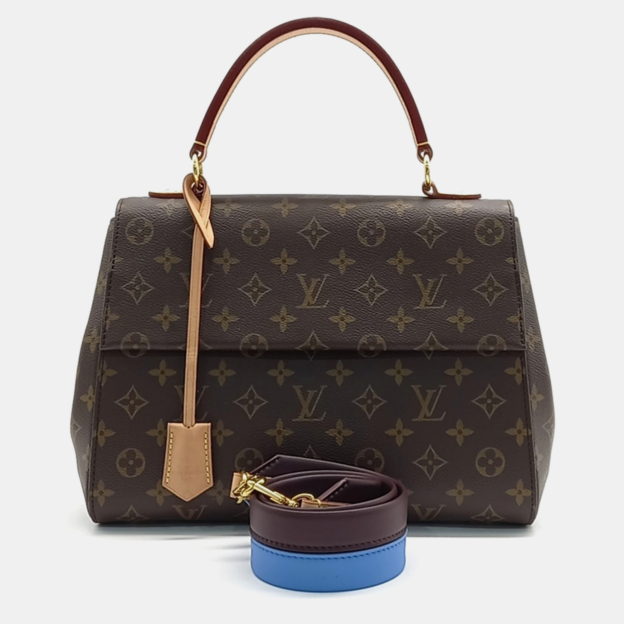 Louis Vuitton Brown Coated Canvas Monogram Cluny MM Bag