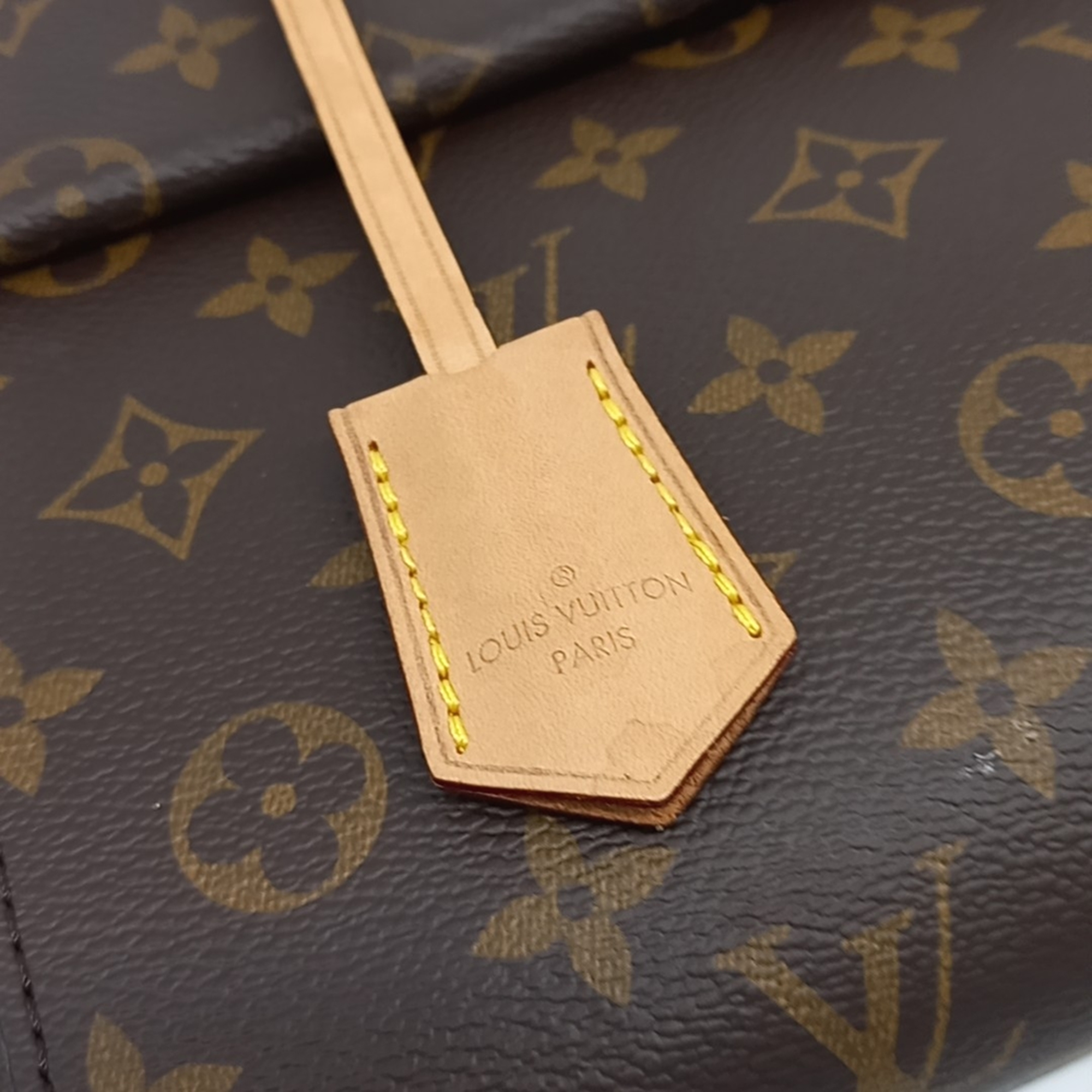 Louis Vuitton Brown Coated Canvas Monogram Cluny MM Bag