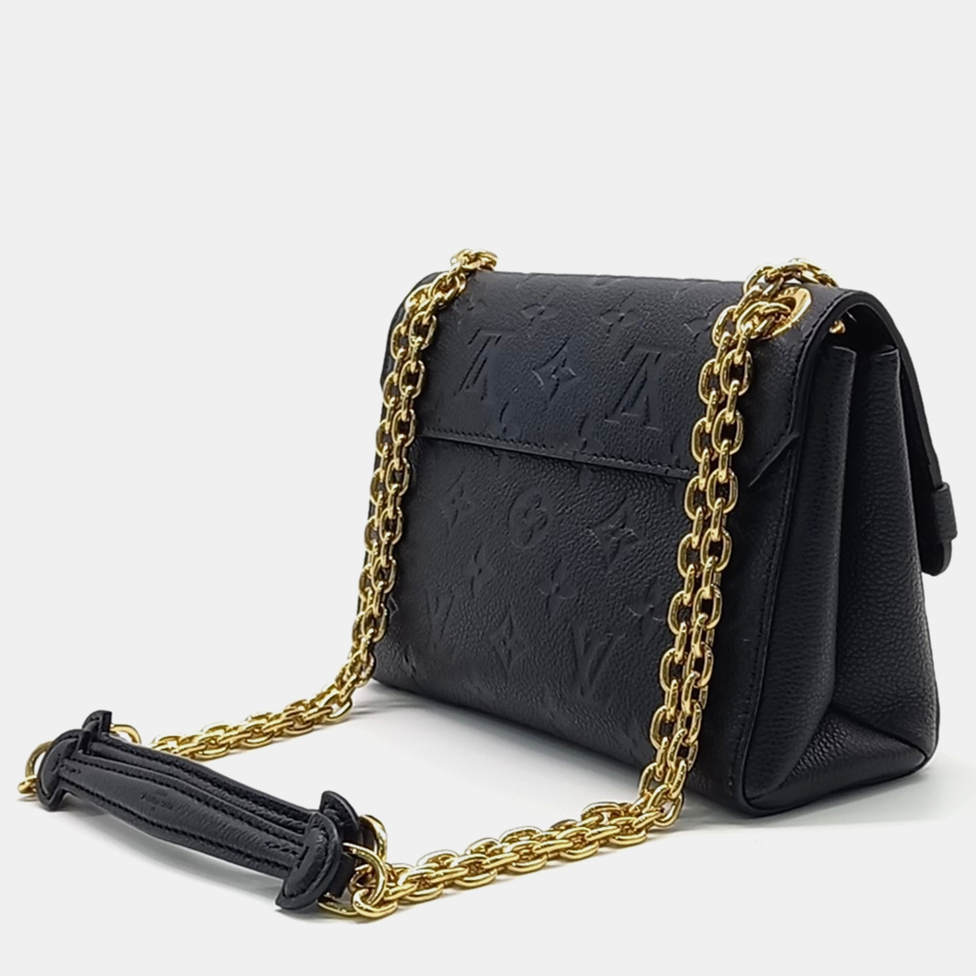 Louis Vuitton Black Leather Empreinte Bavin BB Bag