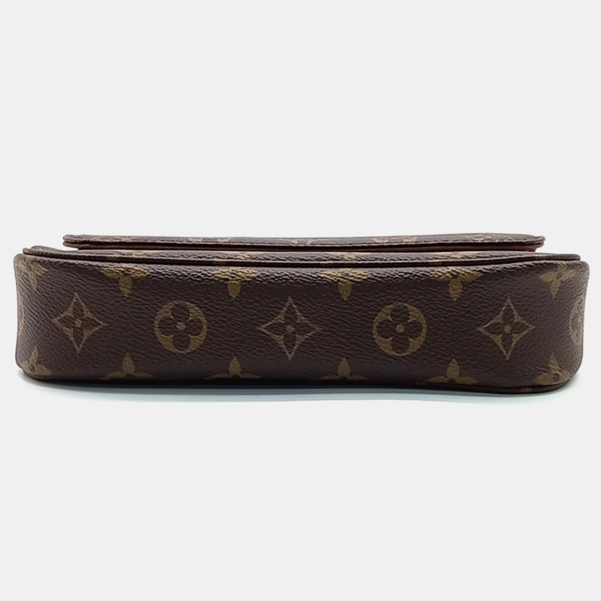 Louis Vuitton Brown Coated Canvas Monogram Wallet On Chain Ivy Bag