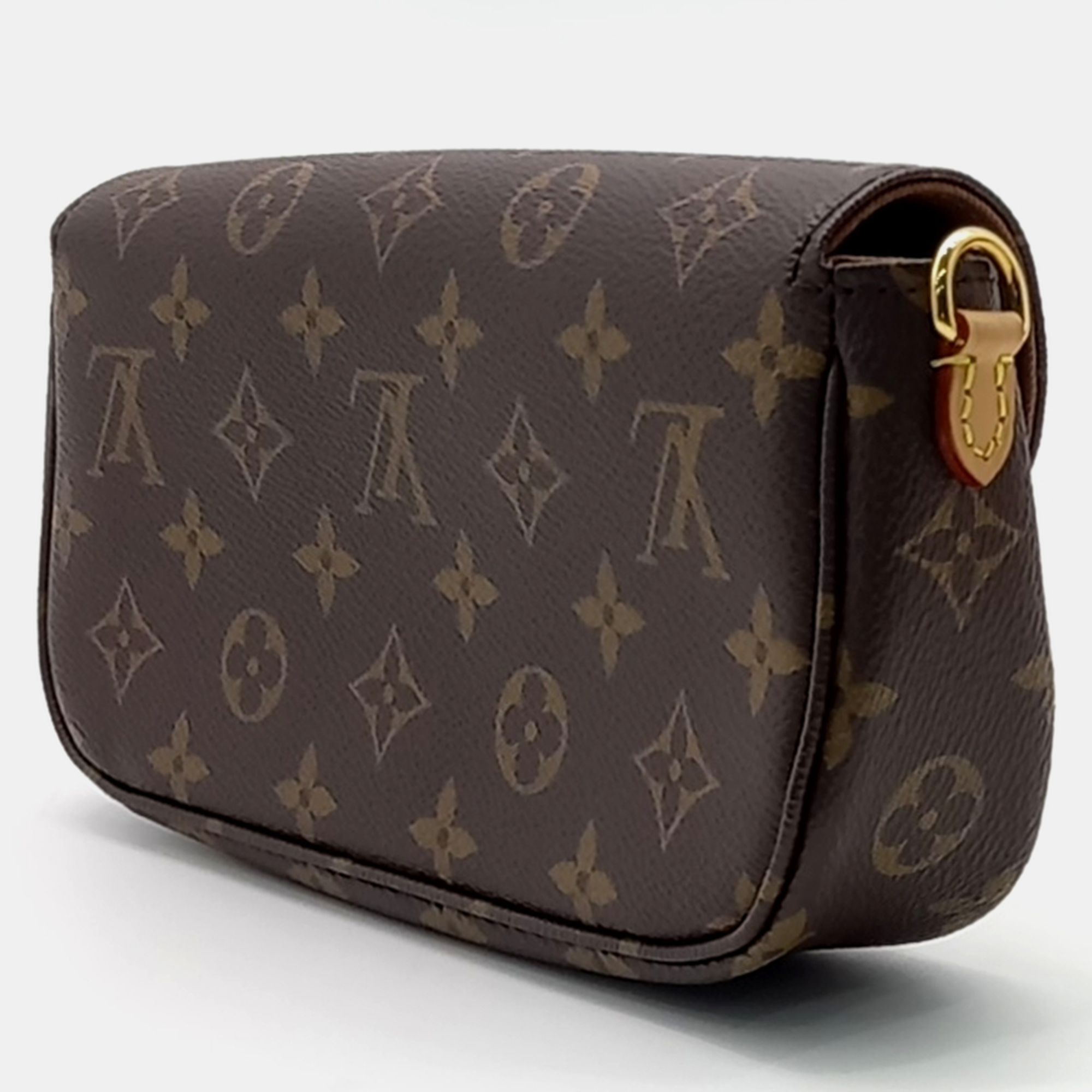 Louis Vuitton Brown Coated Canvas Monogram Wallet On Chain Ivy Bag