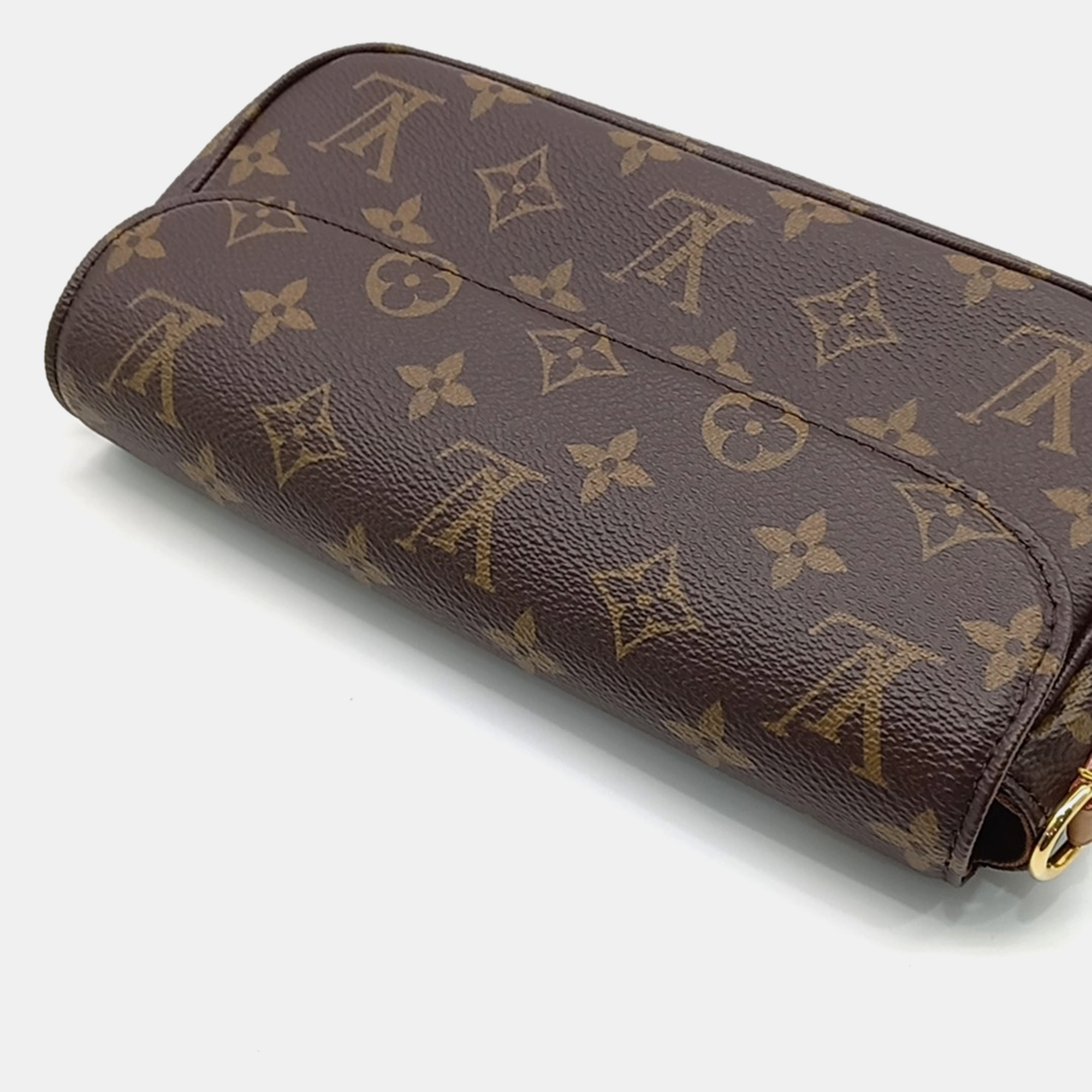 Louis Vuitton Brown Coated Canvas Monogram Wallet On Chain Ivy Bag