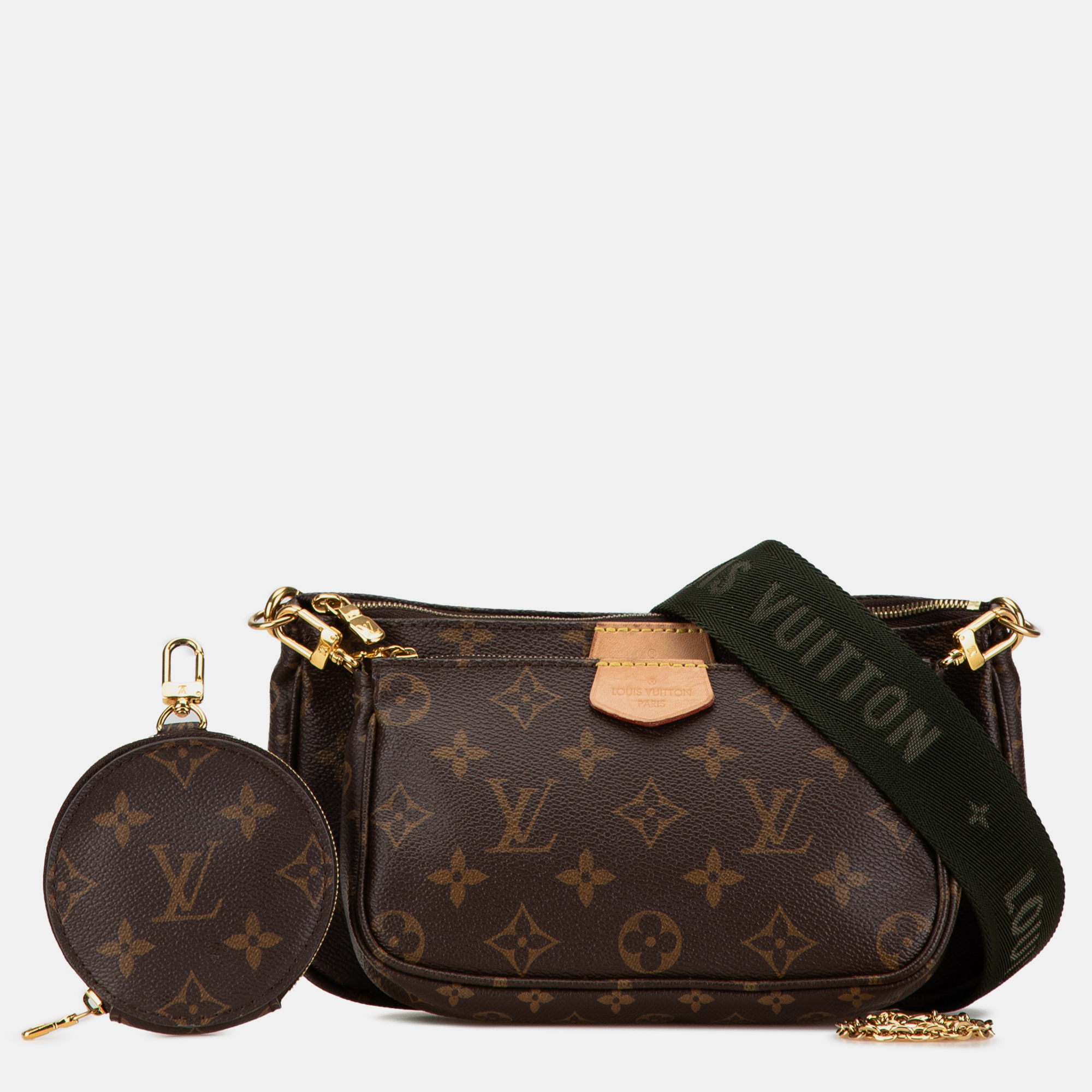 Louis Vuitton Brown Coated Canvas Multi Pochette Accessoires Bag